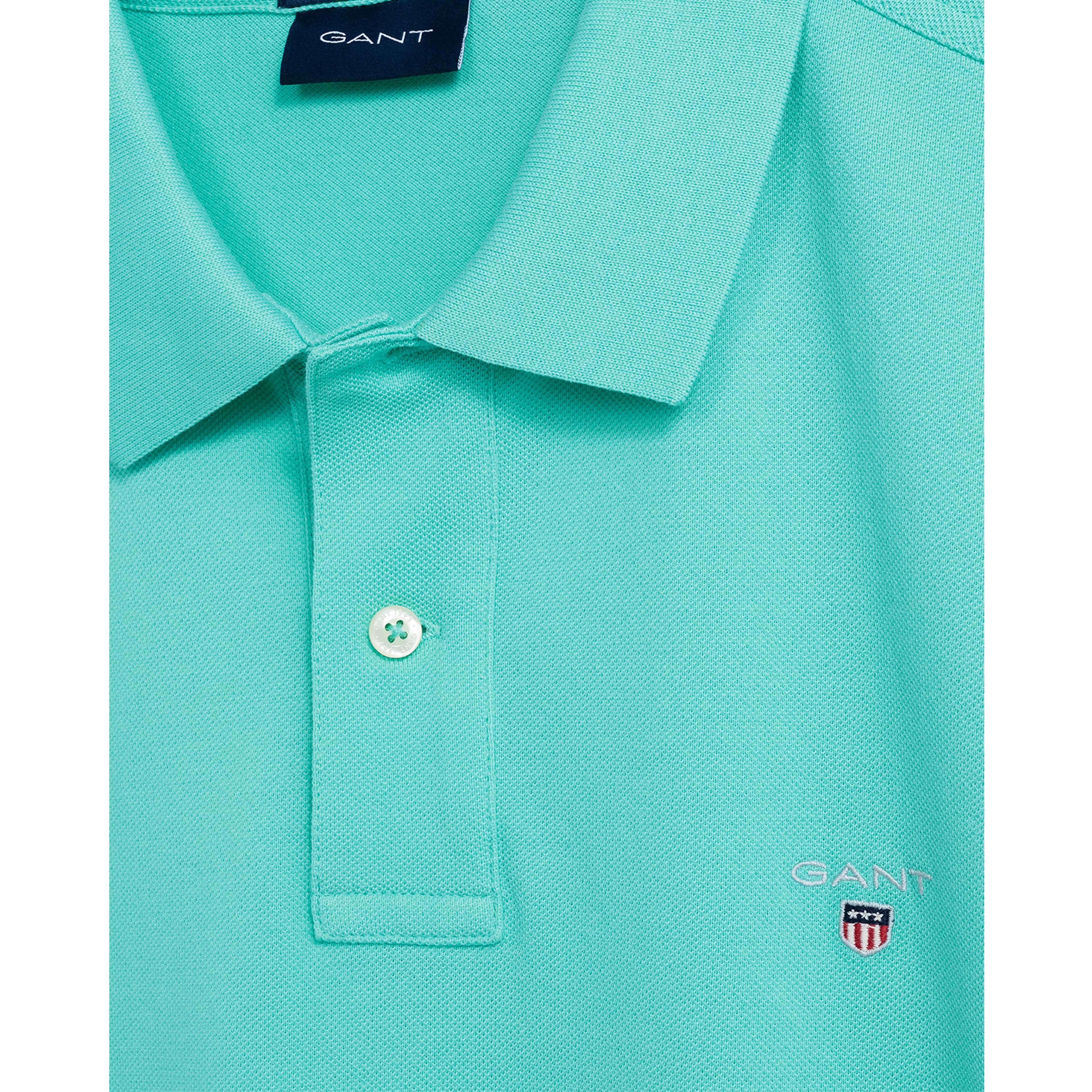 GANT Erkek Yeşil Regular Fit Pique Polo