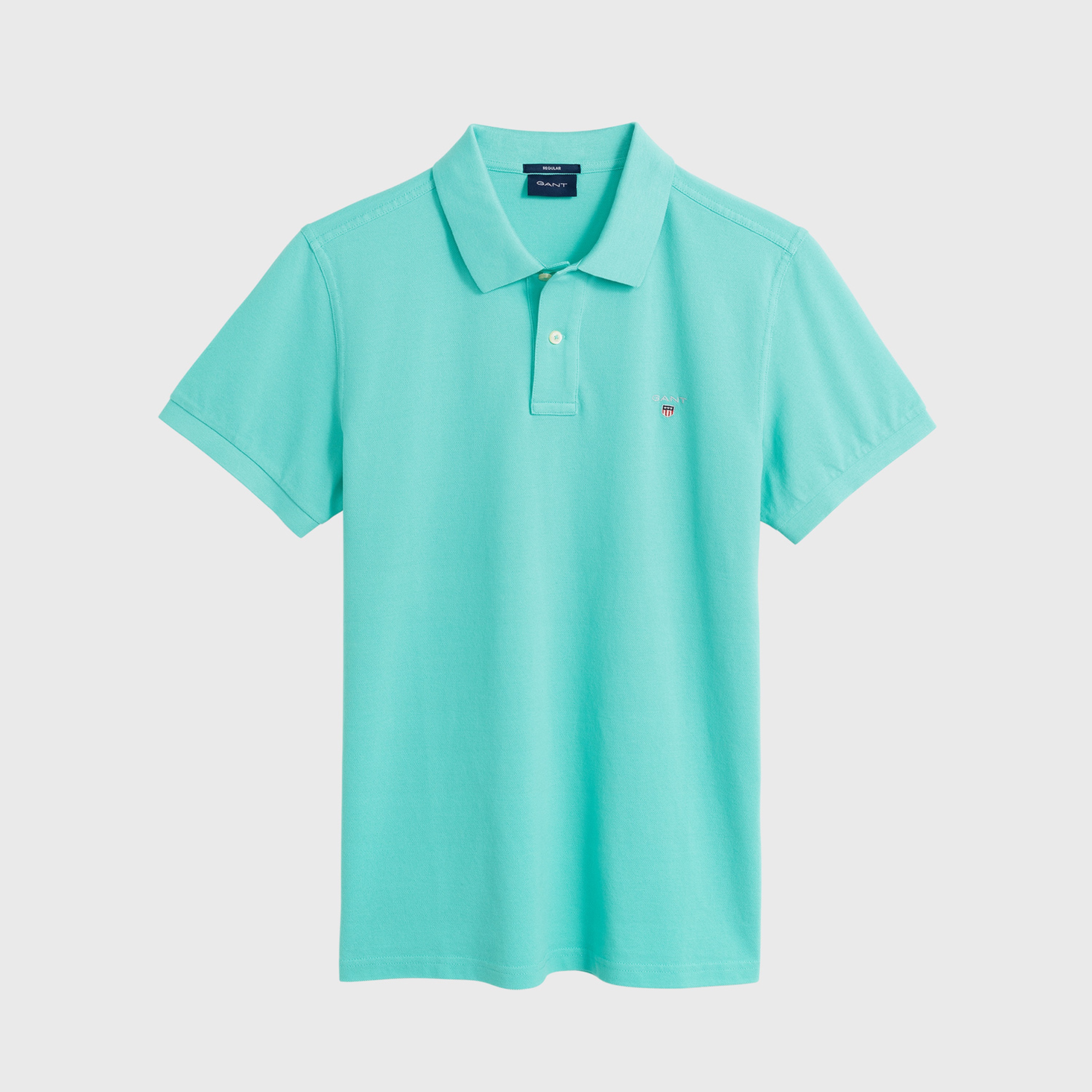 GANT Erkek Yeşil Regular Fit Pique Polo