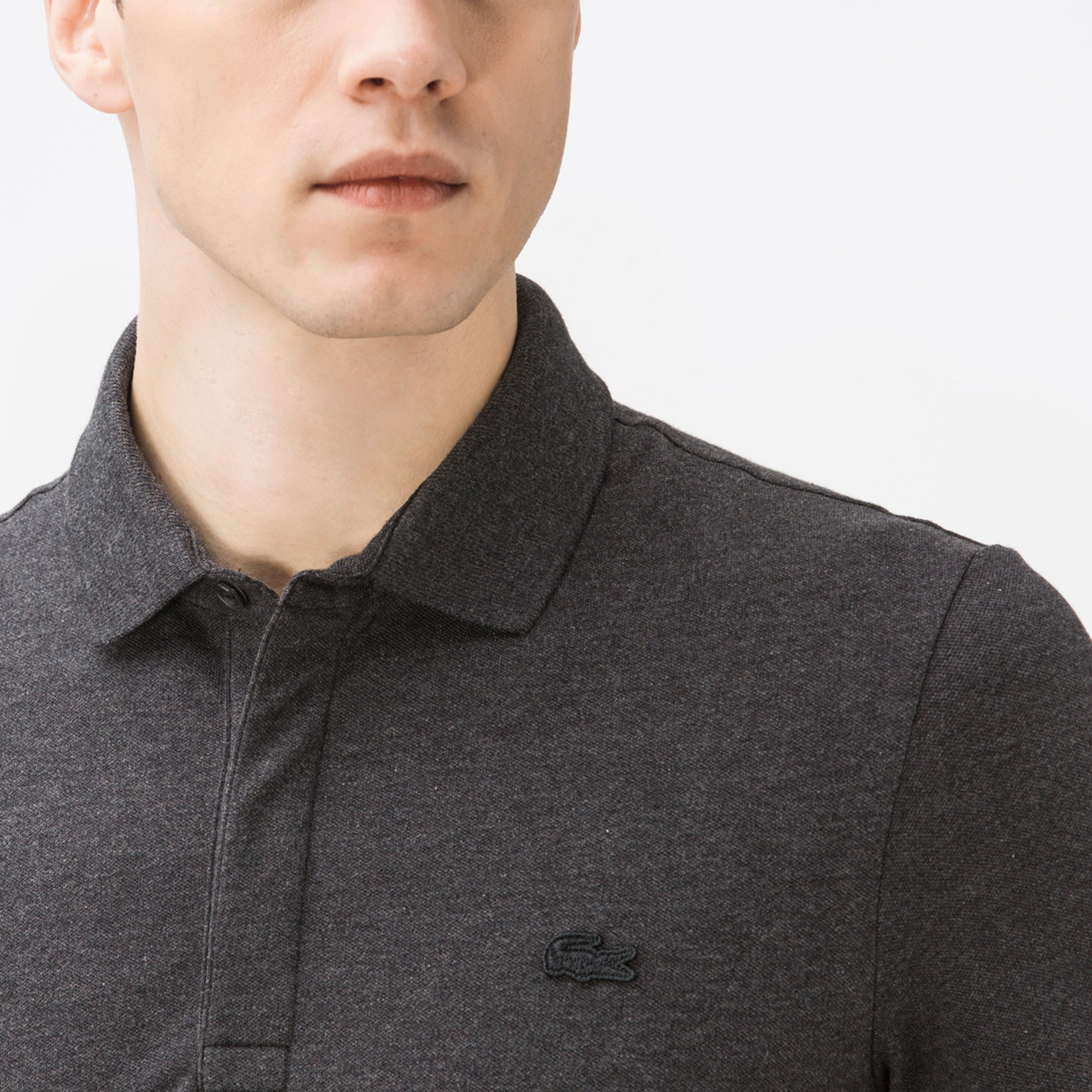Lacoste Erkek Gri Regular Fit Polo