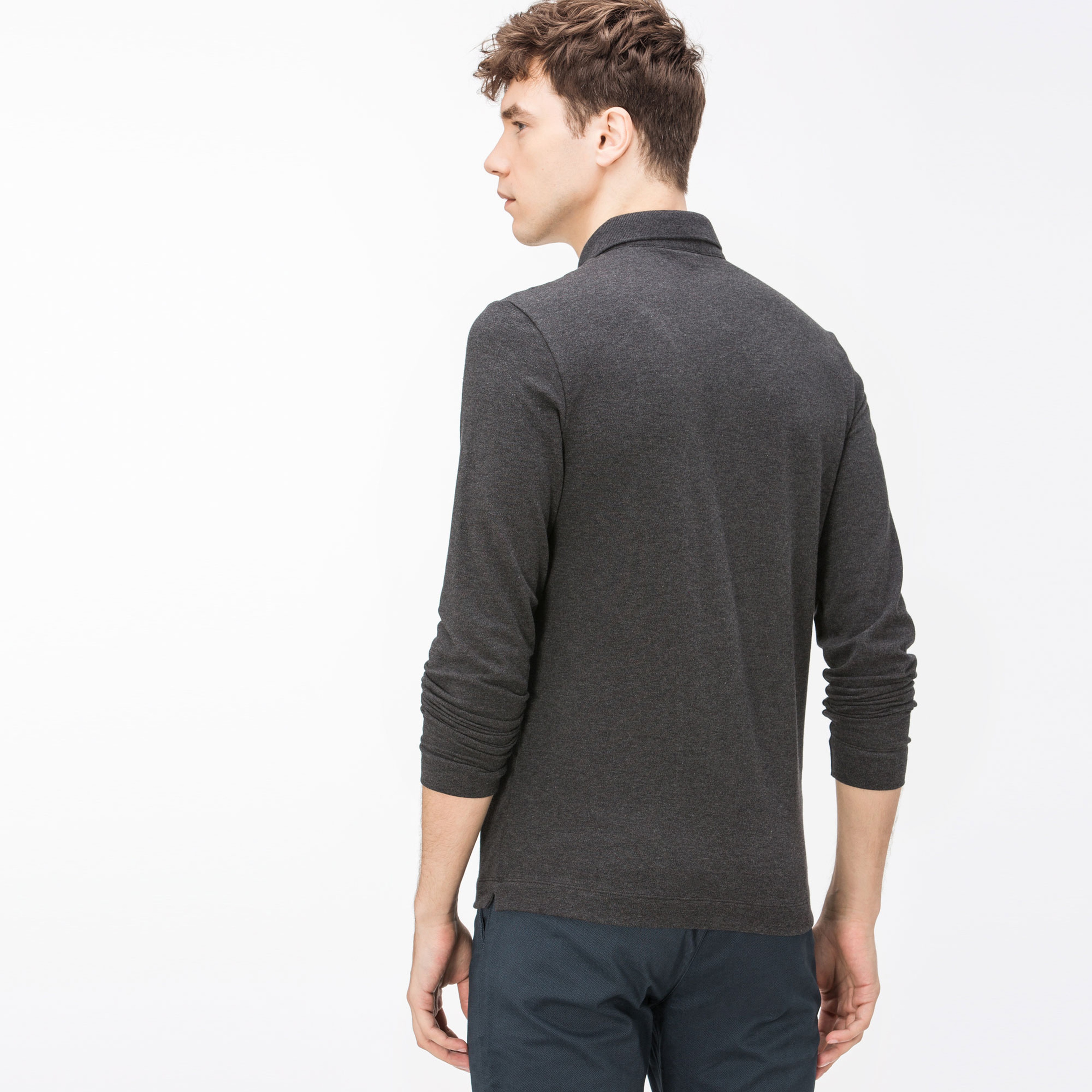 Lacoste Erkek Gri Regular Fit Polo