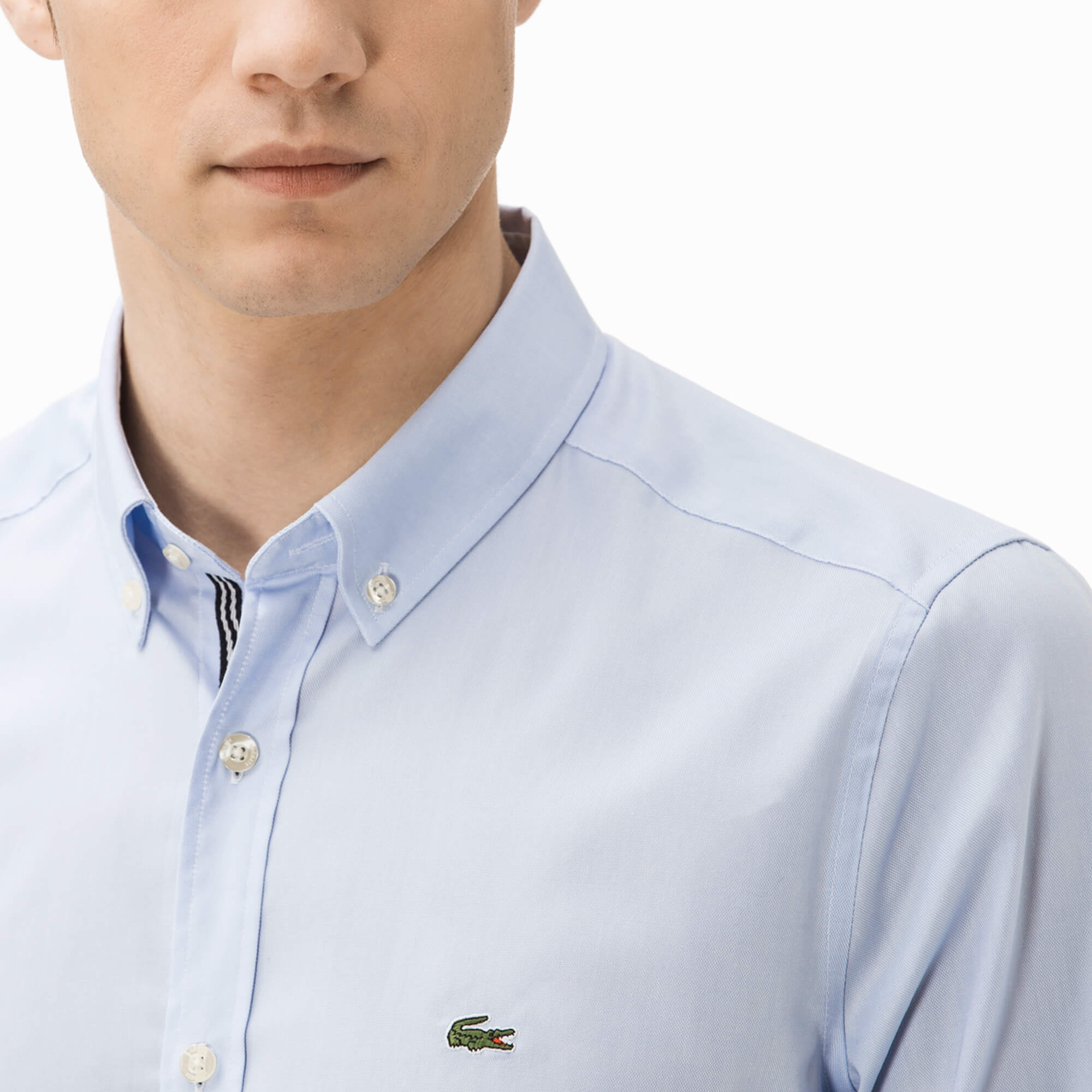 Lacoste Erkek Slim Fit Mavi Gömlek