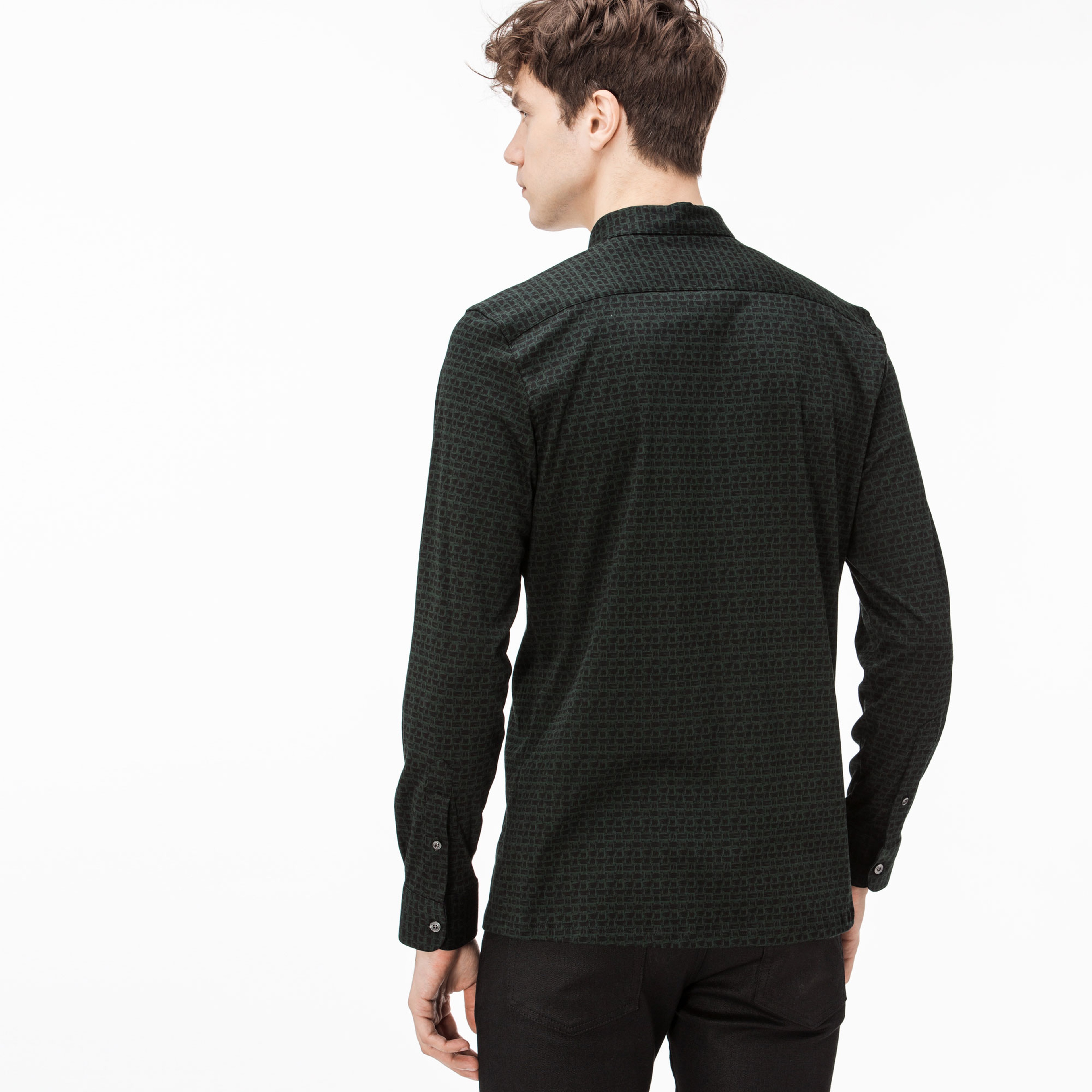 Lacoste Erkek Slim Fit Yeşil Gömlek