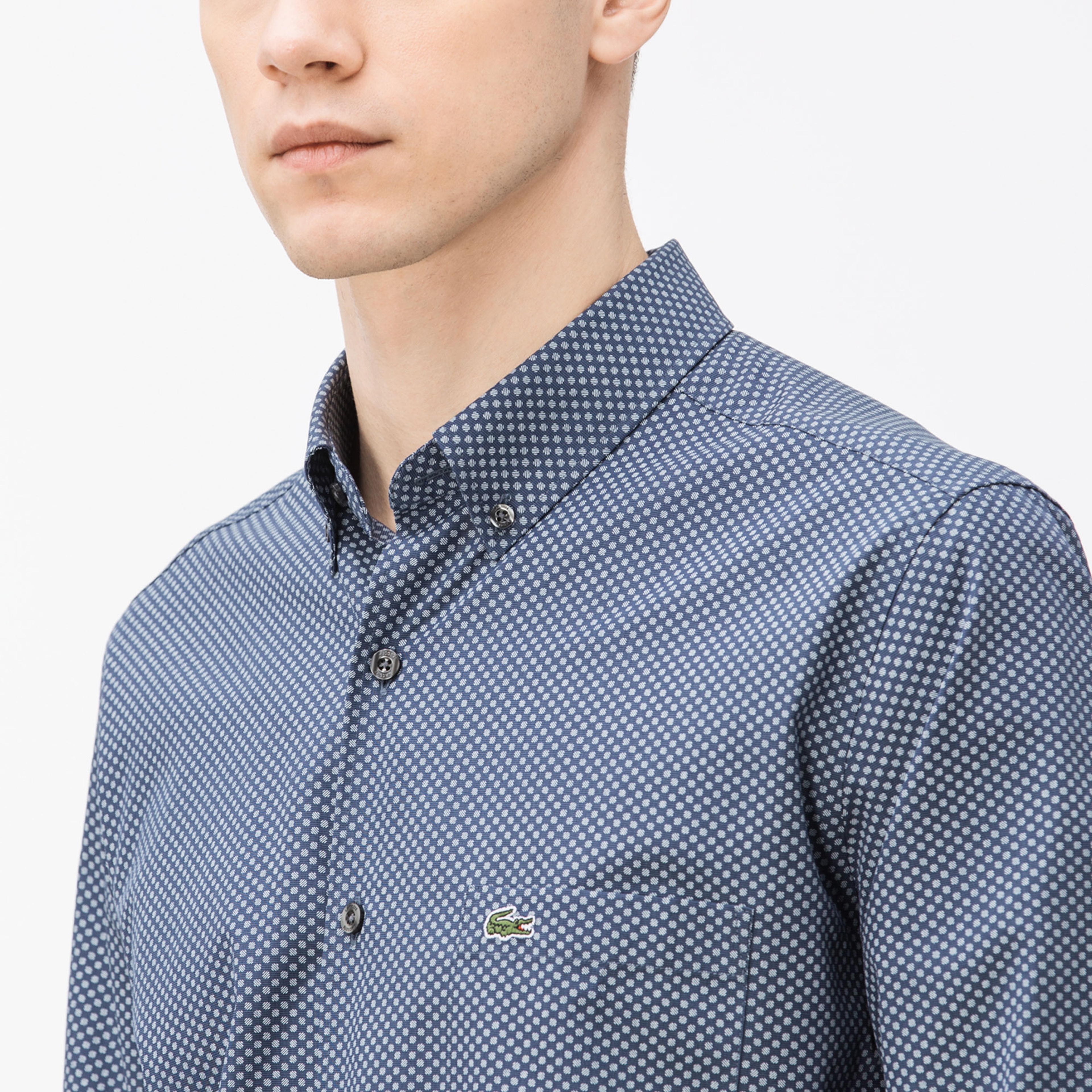 Lacoste Erkek Regular Fit Lacivert Gömlek