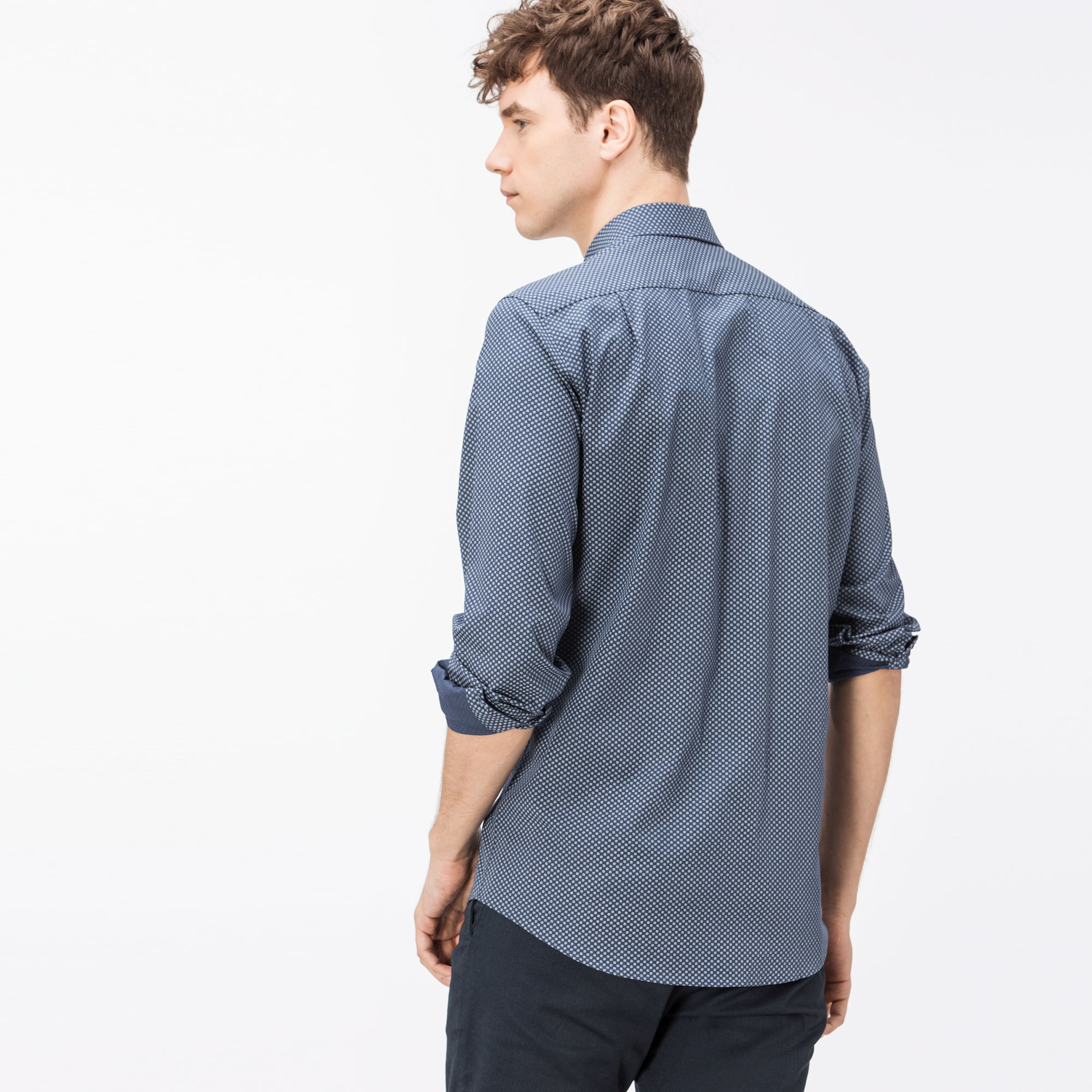 Lacoste Erkek Regular Fit Lacivert Gömlek