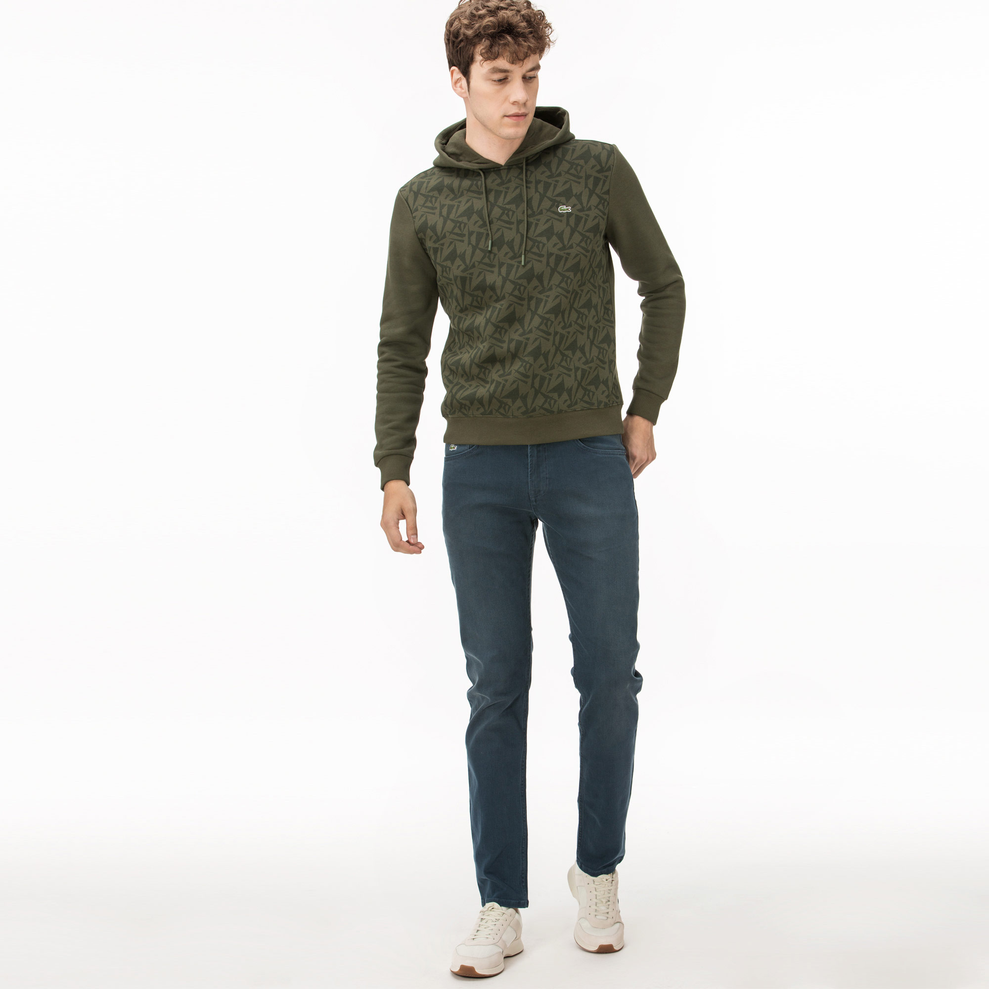 Lacoste Erkek Slim Fit Lacivert Denim Pantolon