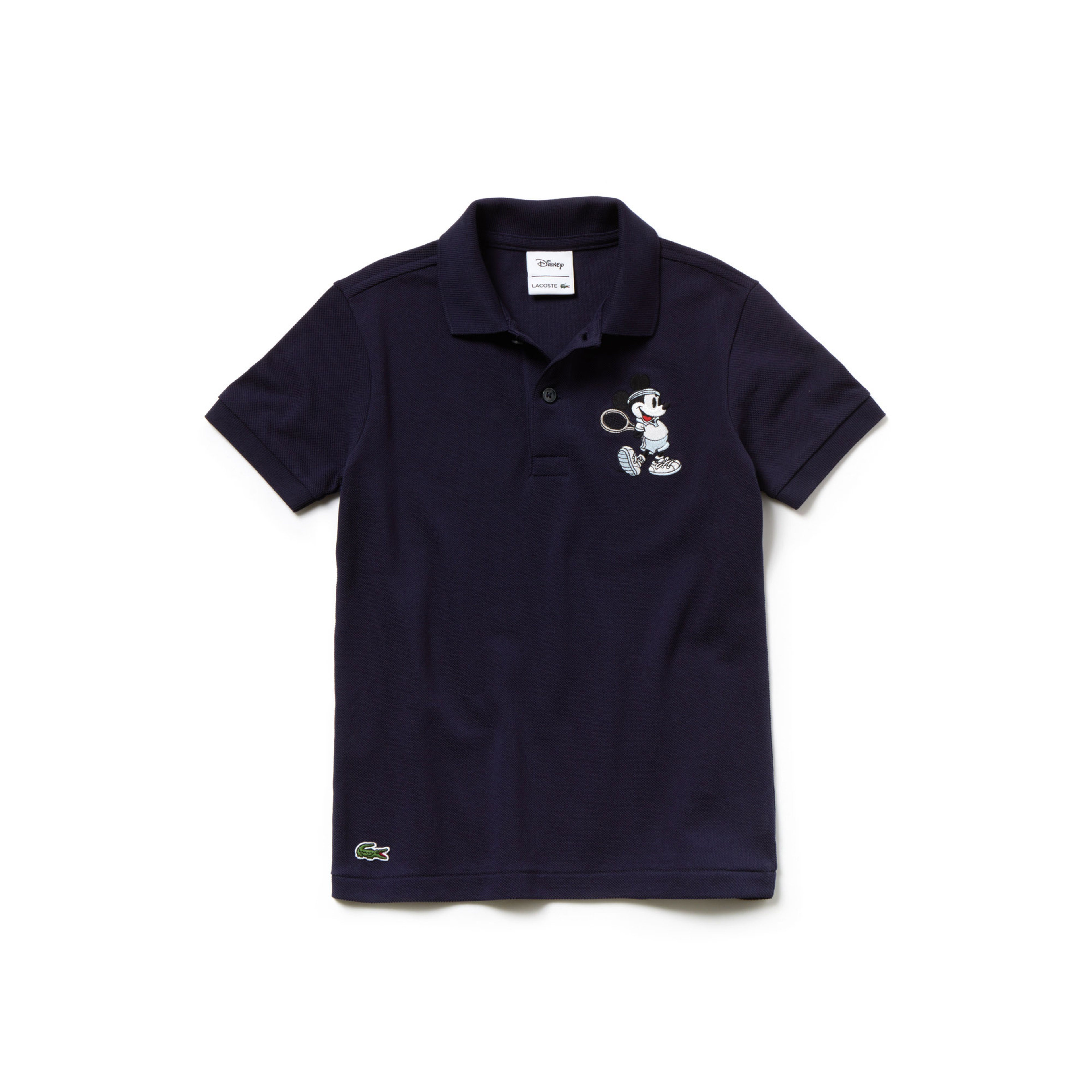Lacoste x Disney Mickey İşlemeli Çocuk Lacivert Polo