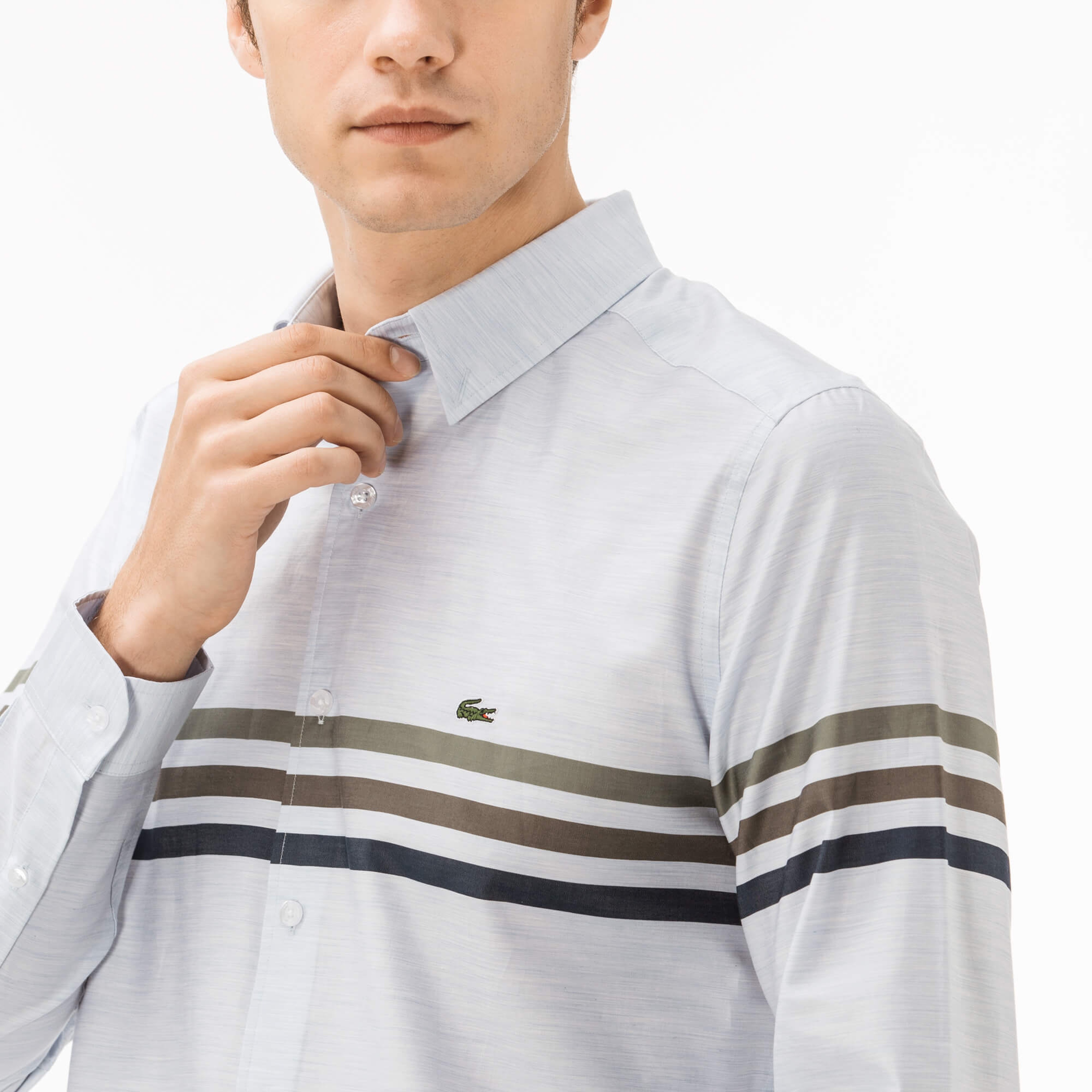 Lacoste Erkek Slim Fit Mavi Gömlek