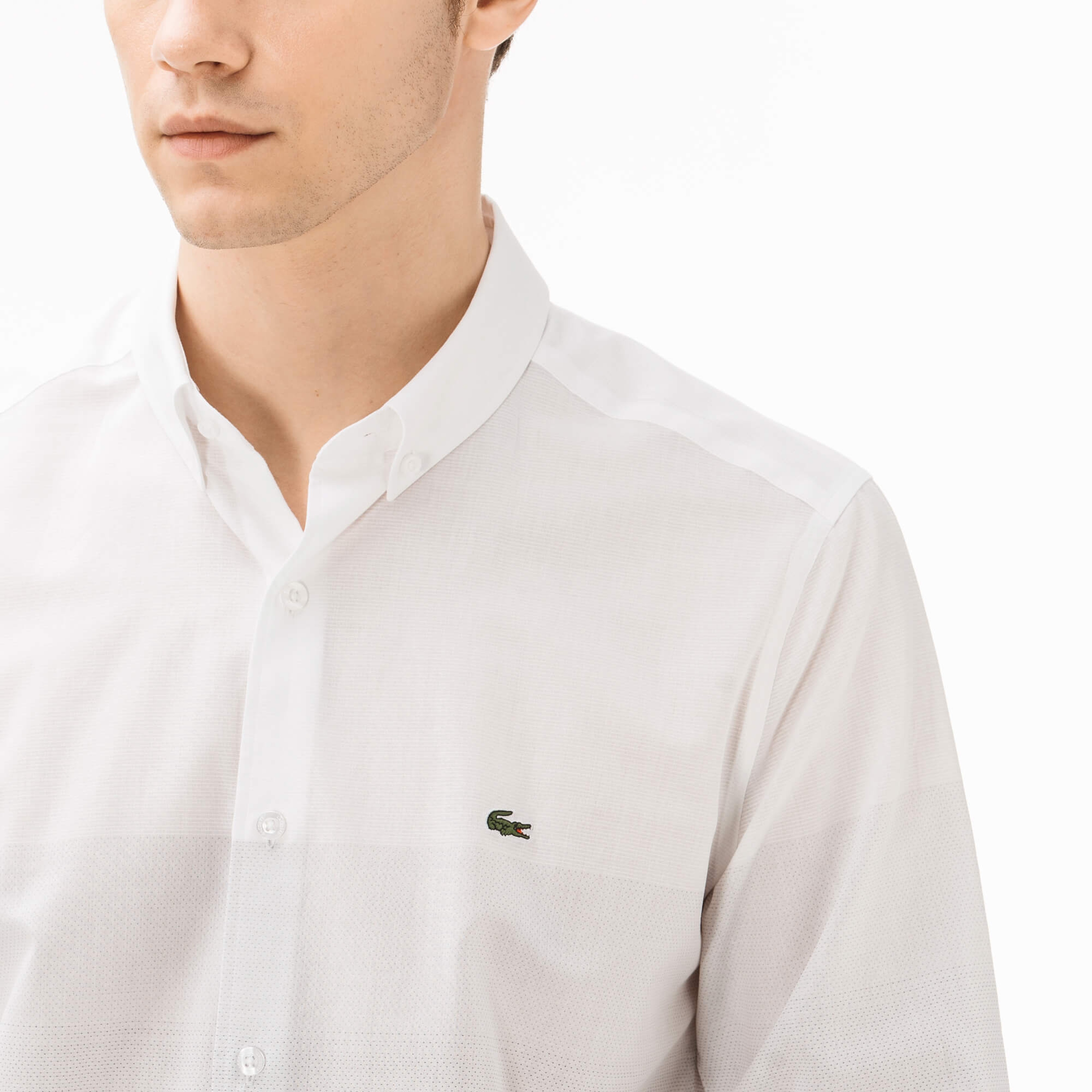 Lacoste Erkek Slim Fit Beyaz Gömlek