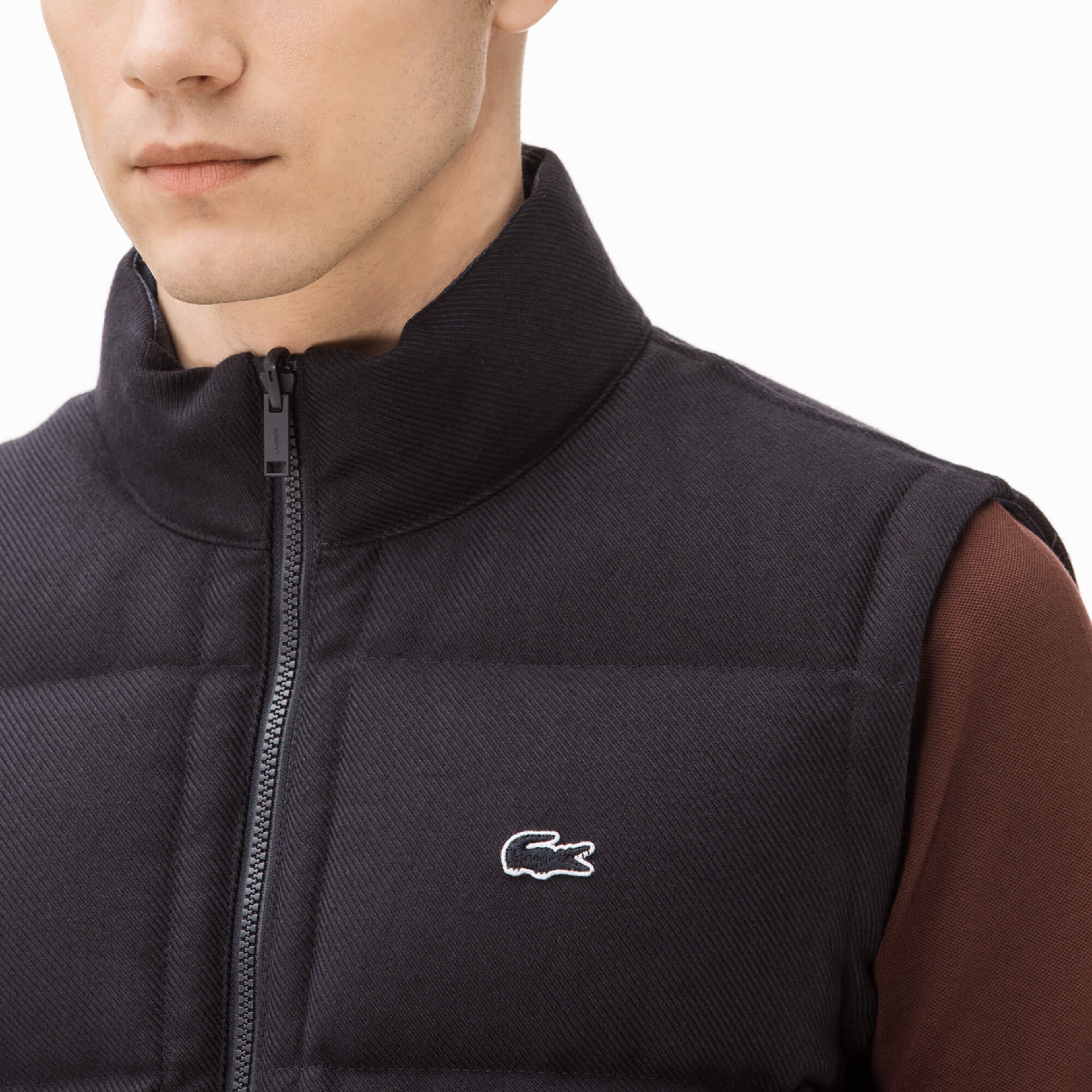 Lacoste Erkek Lacivert-Mavi Çift Taraflı Yelek