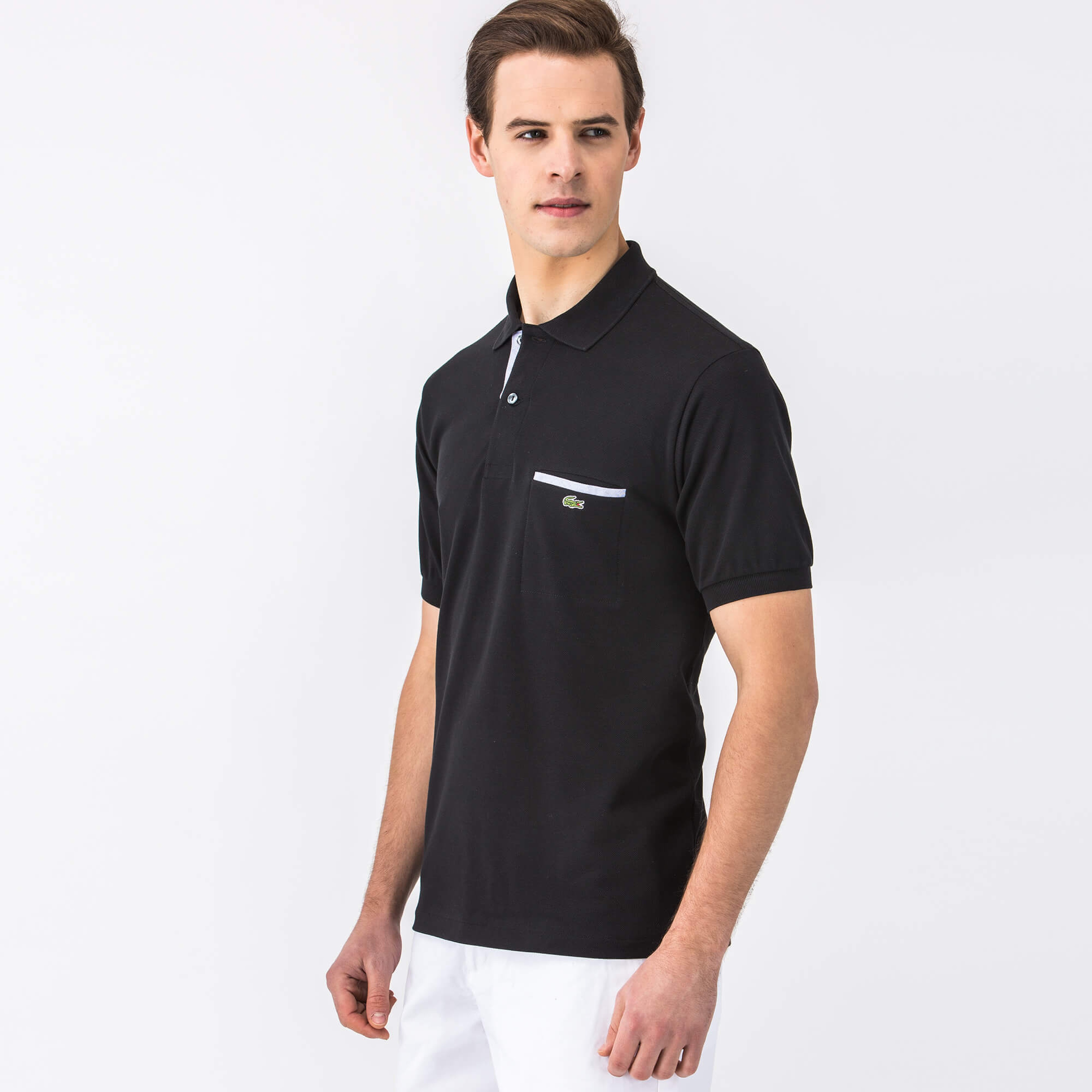 Lacoste Erkek Siyah Regular Fit Kısa Kollu Polo