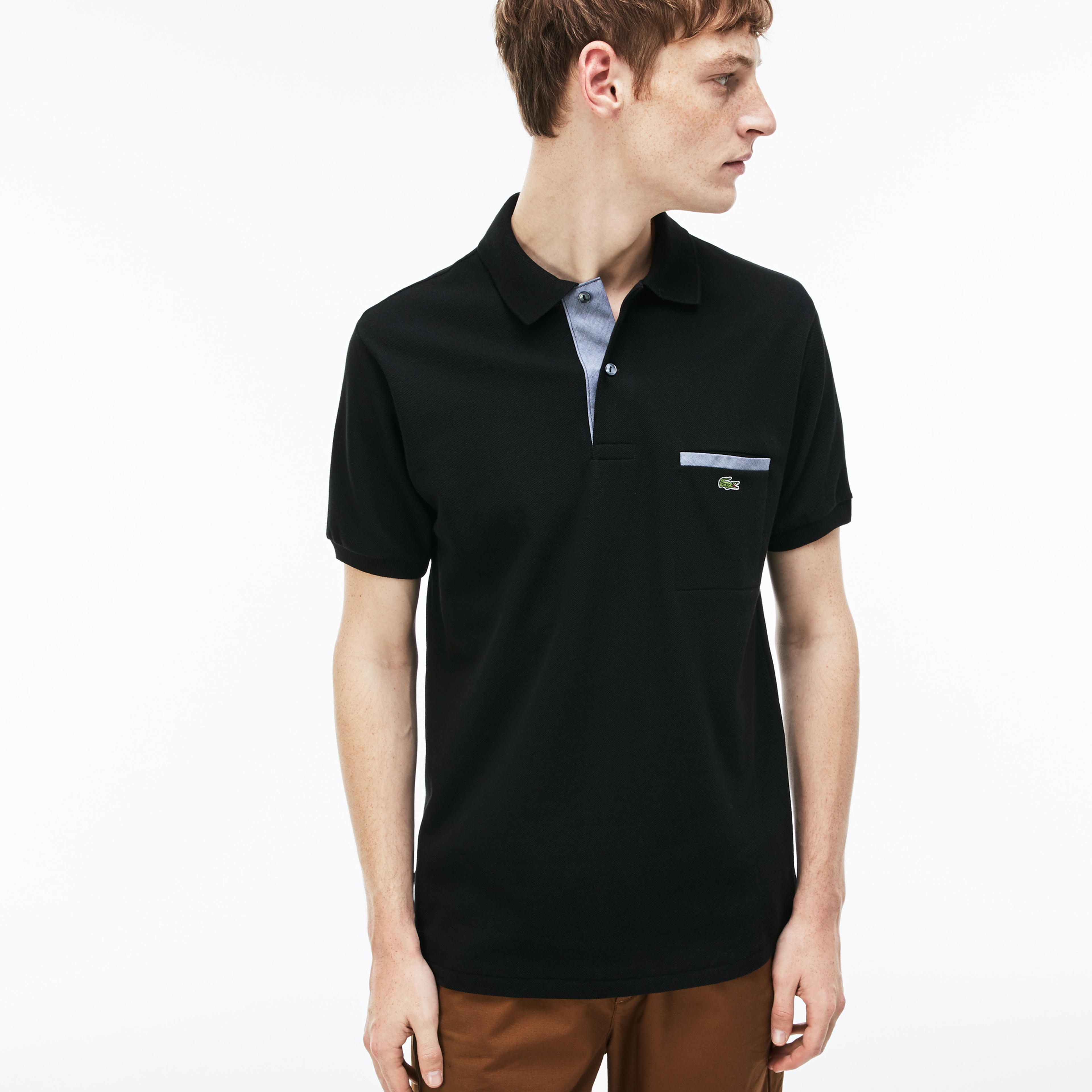 Lacoste Erkek Siyah Regular Fit Kısa Kollu Polo