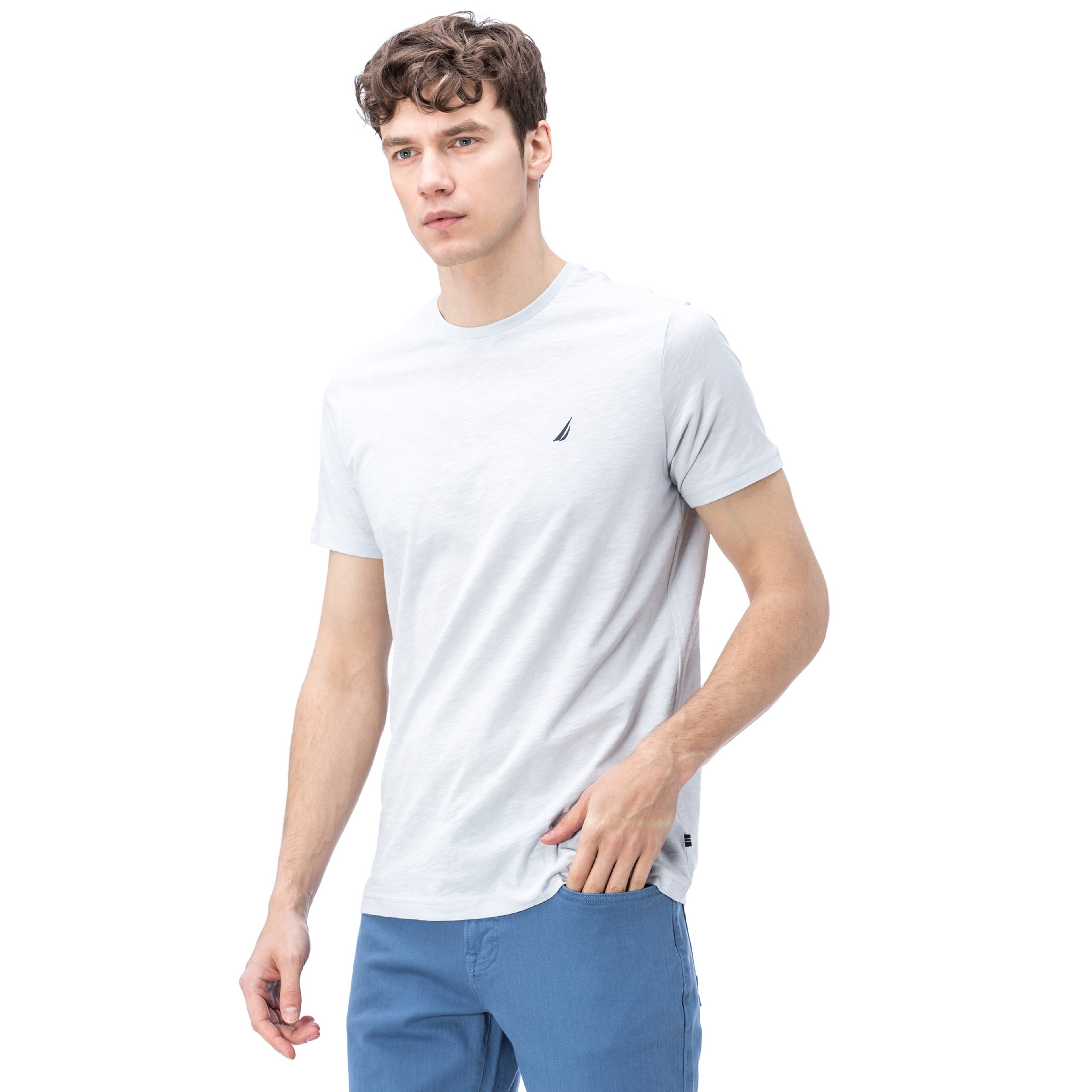Nautica Erkek Gri T-Shirt