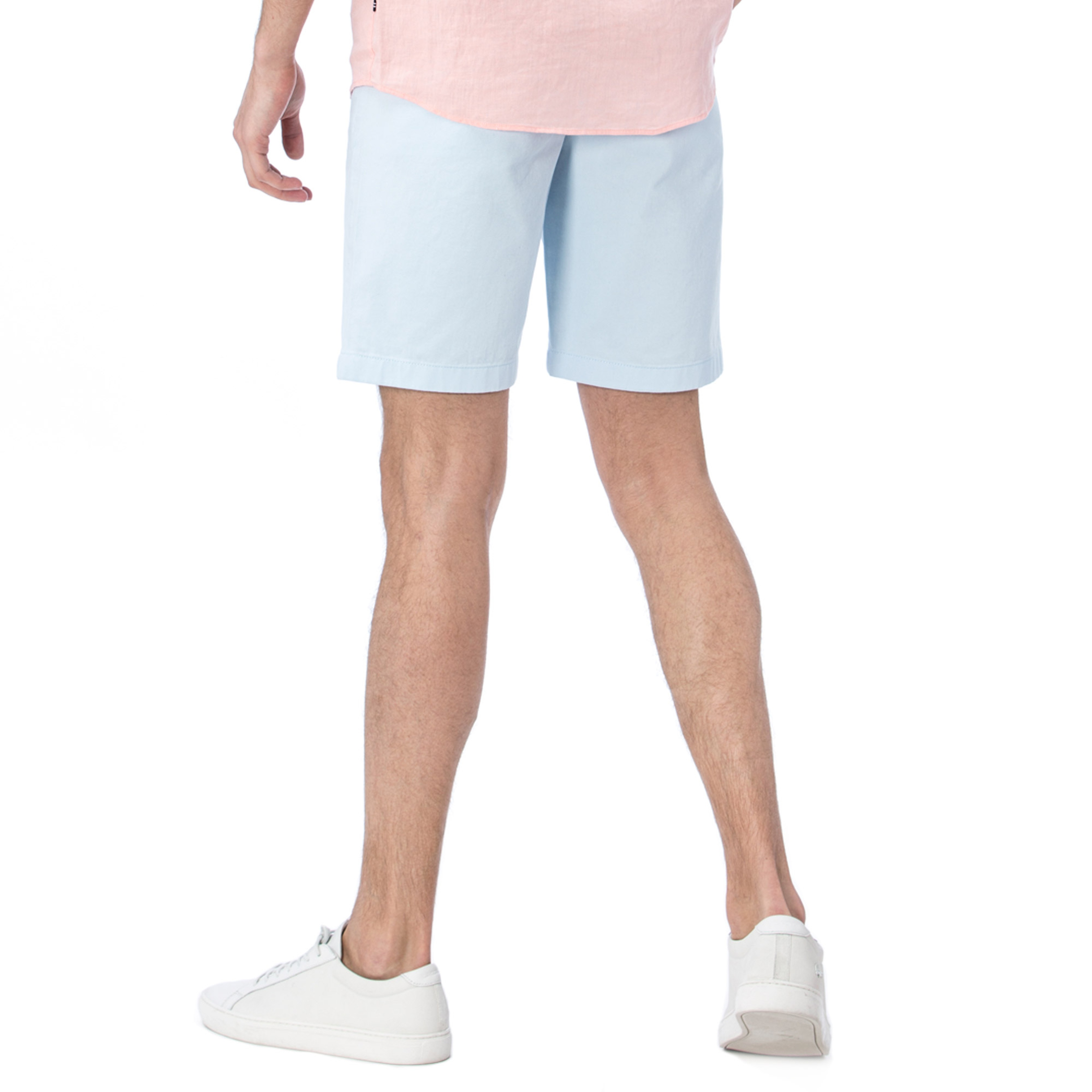 NAUTICA ERKEK MAVİ SLIM FIT CHINO BERMUDA ŞORT