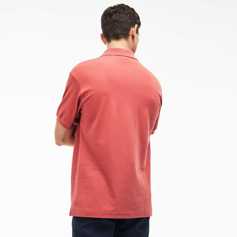 L.12.12 Erkek Classic Fit Pembe Polo