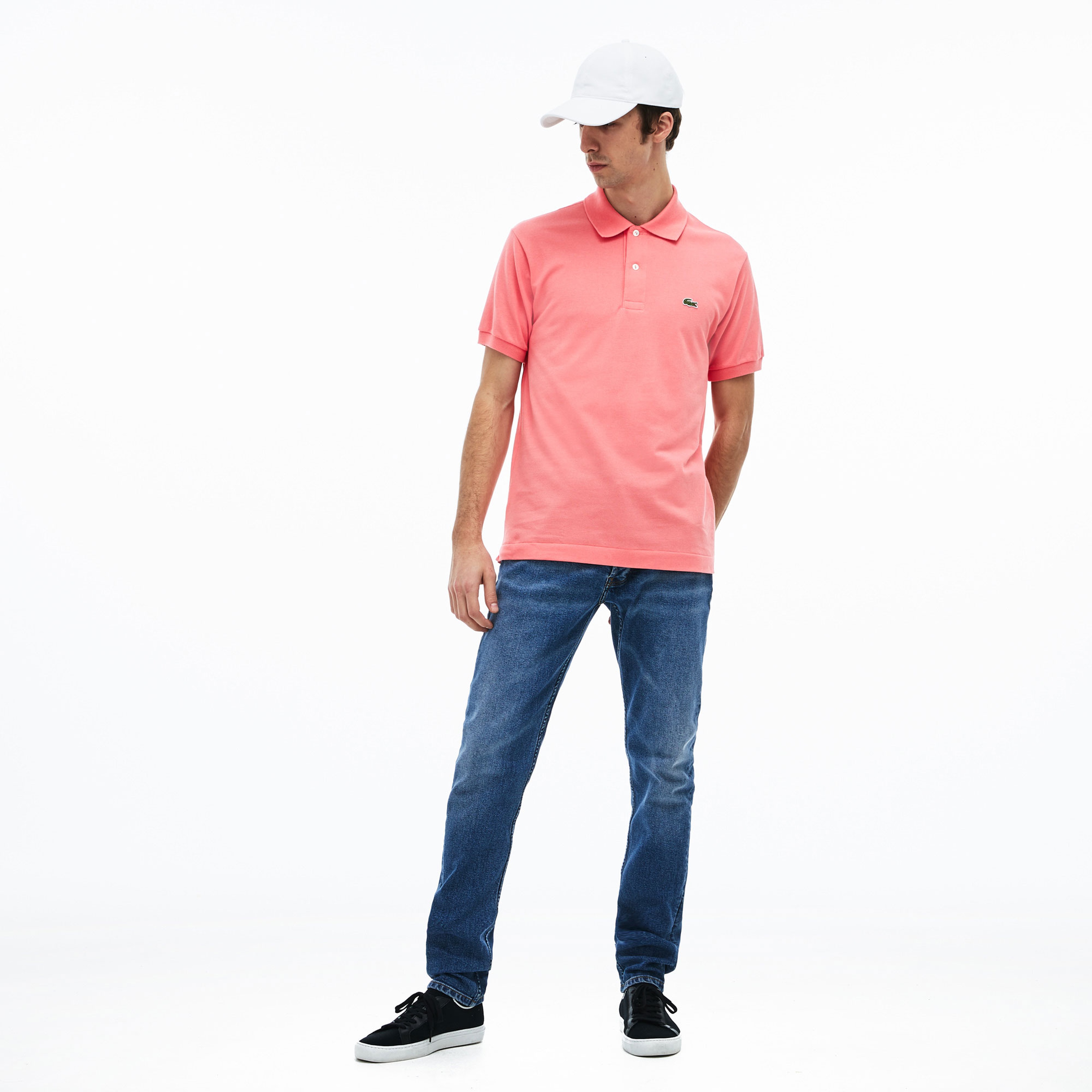Lacoste L1212 Erkek Pembe Polo