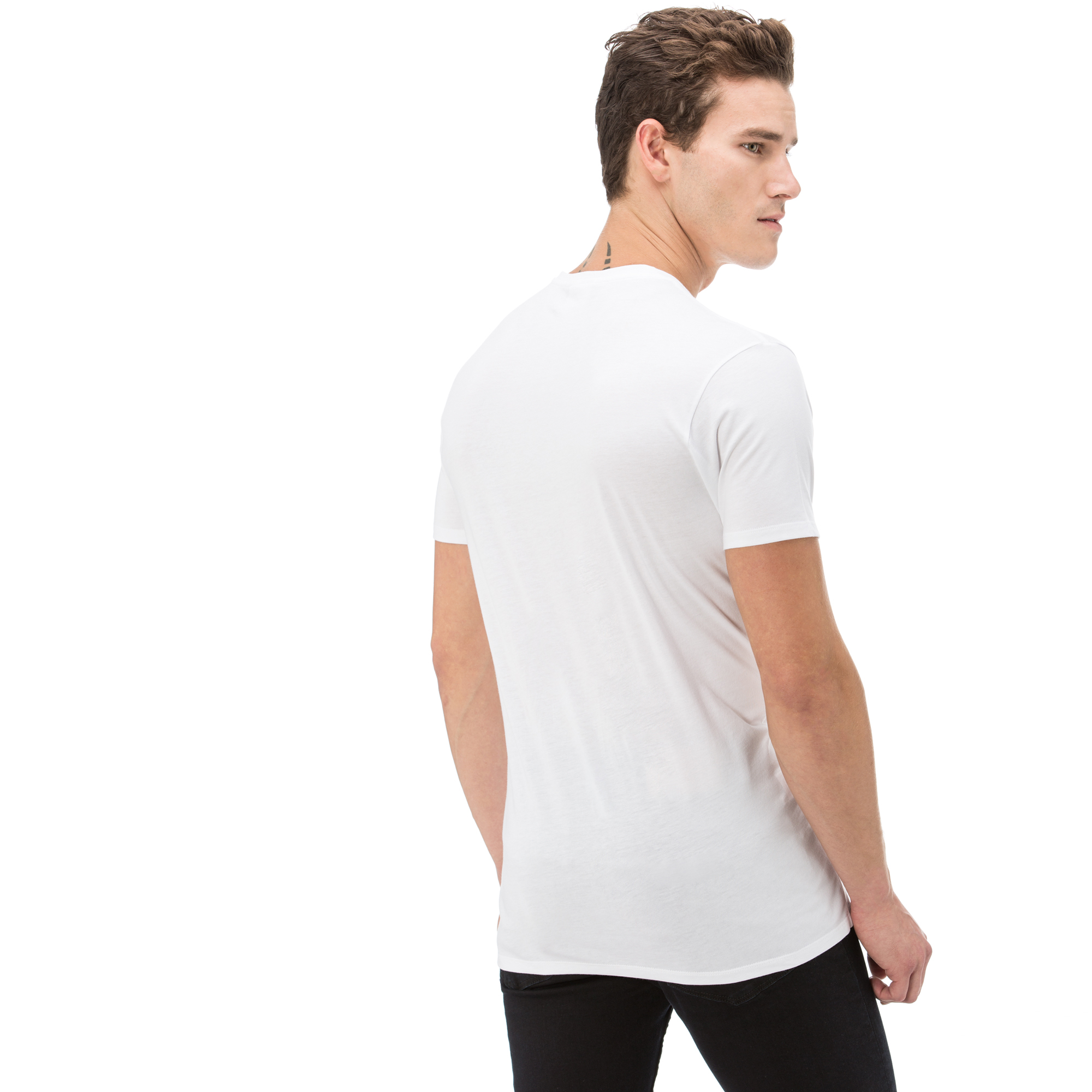 Lacoste Erkek Beyaz T-Shirt