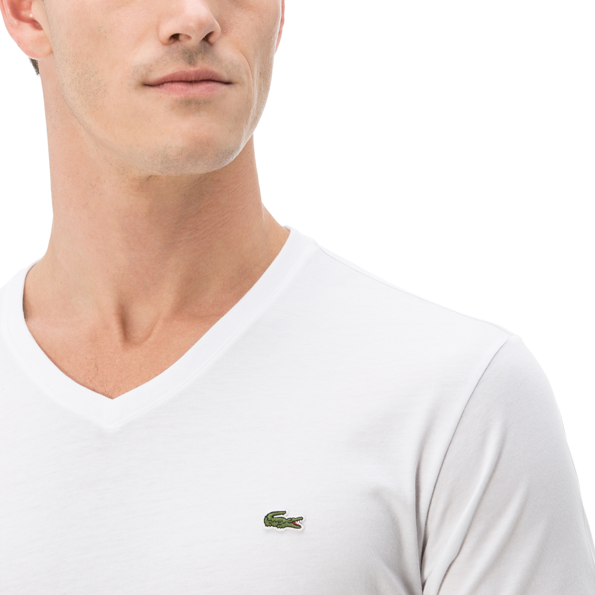 Lacoste Erkek Beyaz T-Shirt