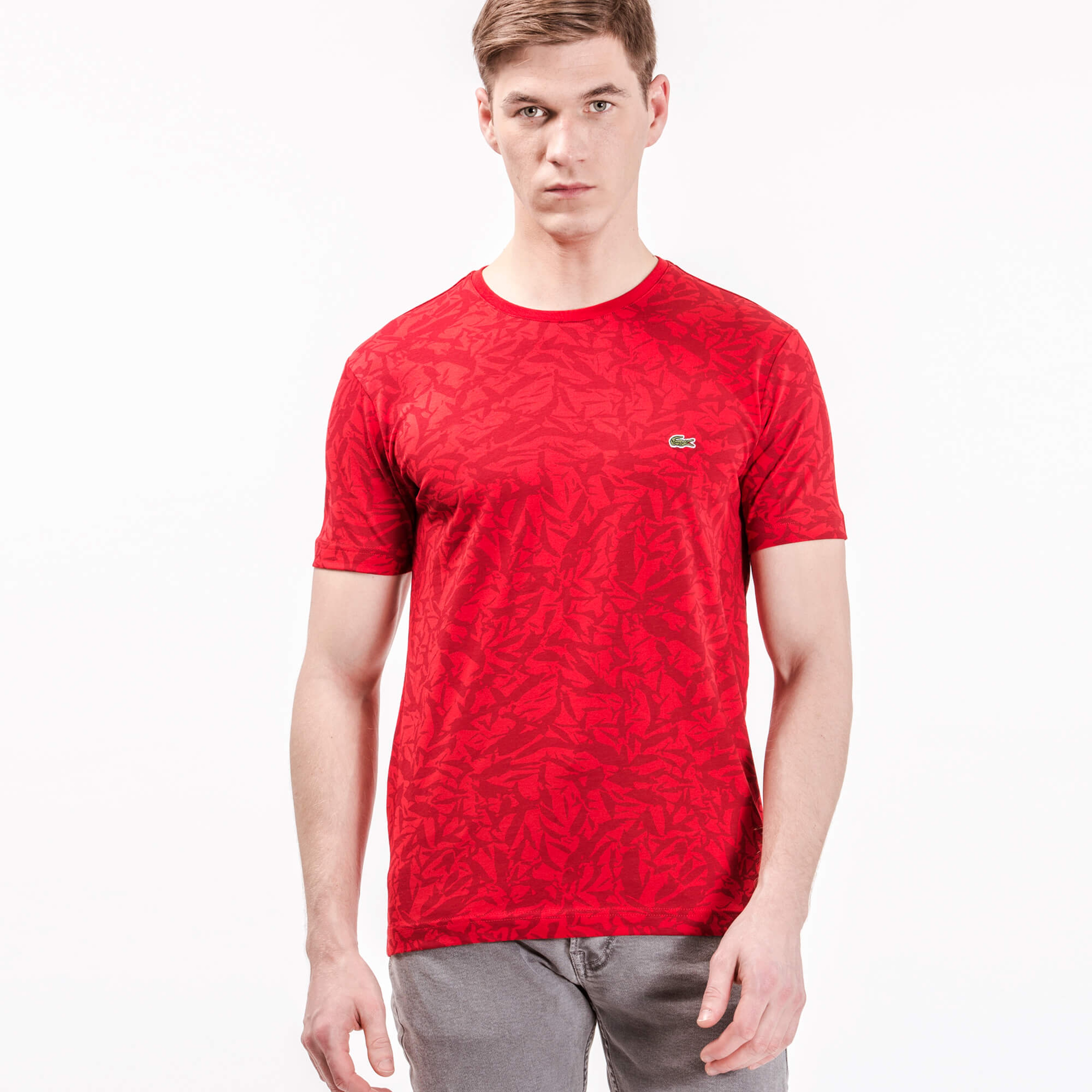 Lacoste Erkek Kırmızı Slim Fit T-Shirt