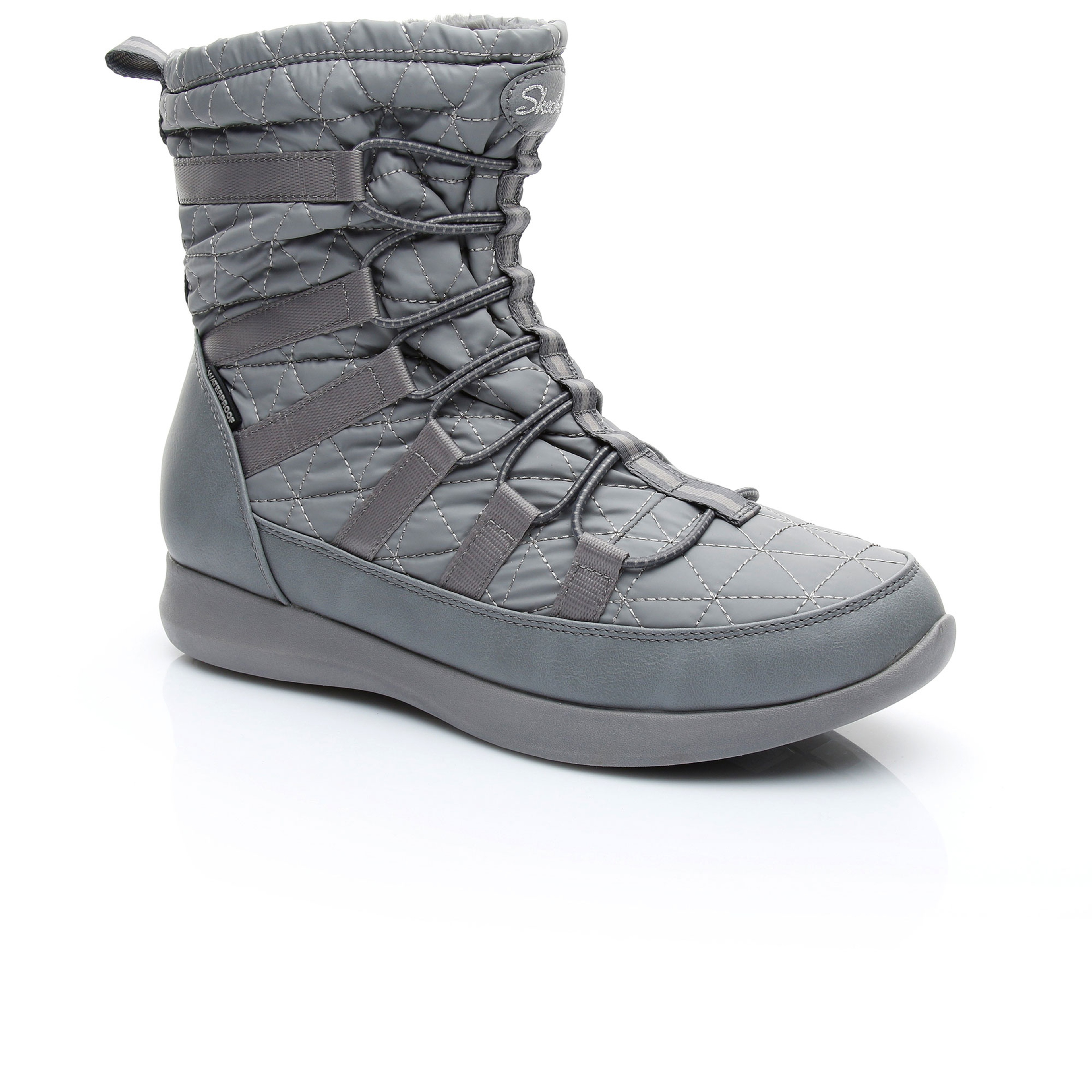 Skechers Boulder - East Stone Kadın Gri Bot