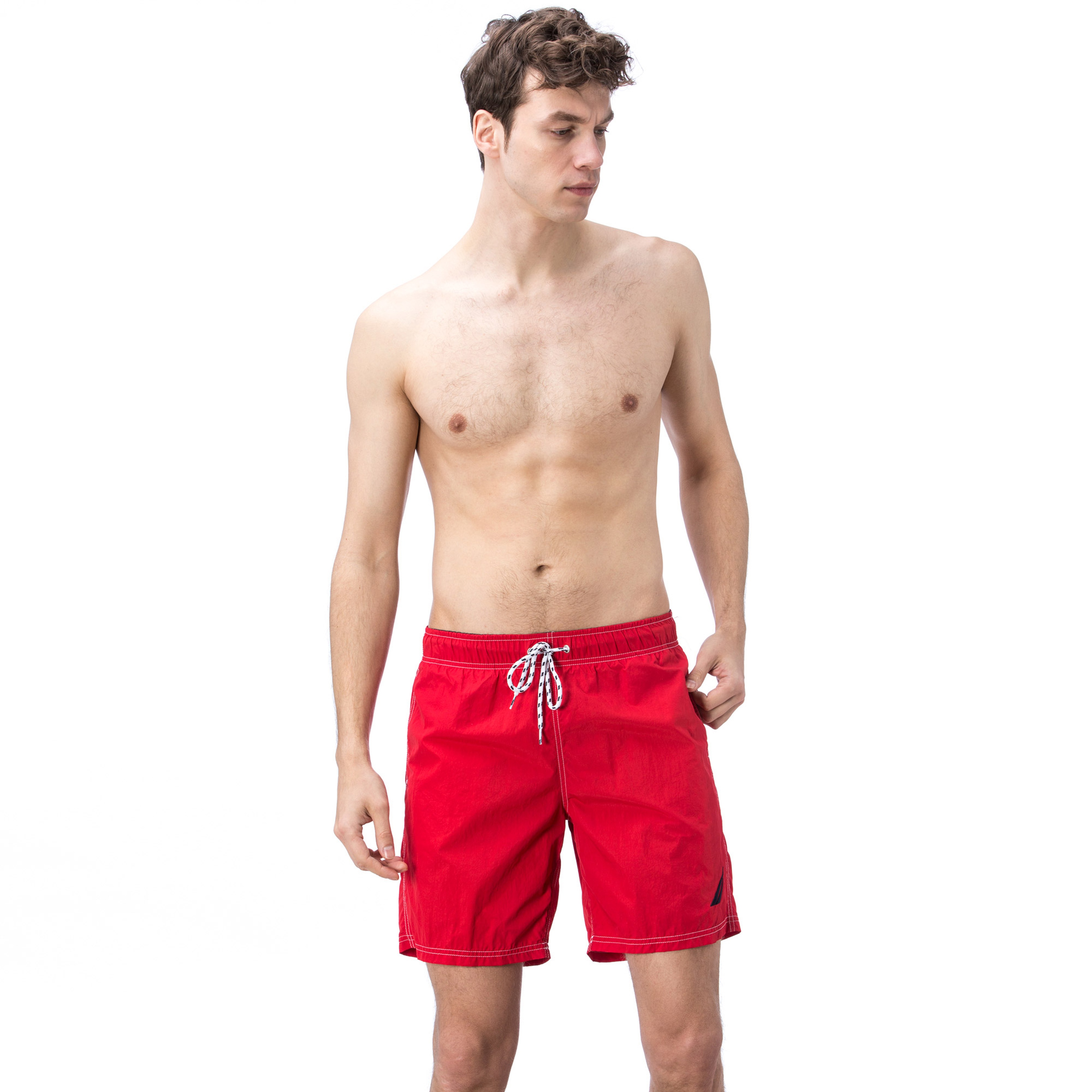 Nautica Erkek Kırmızı Uzun Mayo Şort