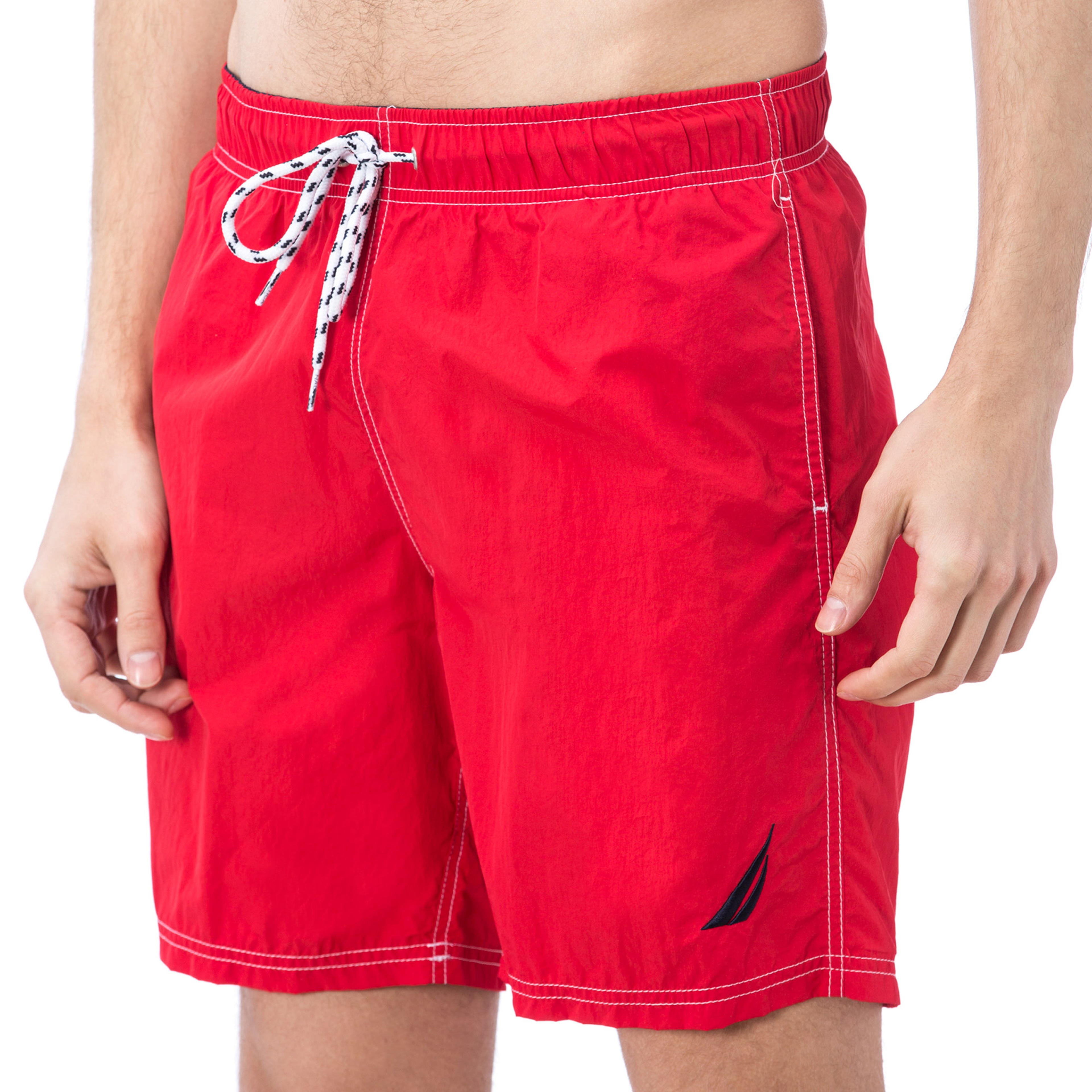 Nautica Erkek Kırmızı Uzun Mayo Şort