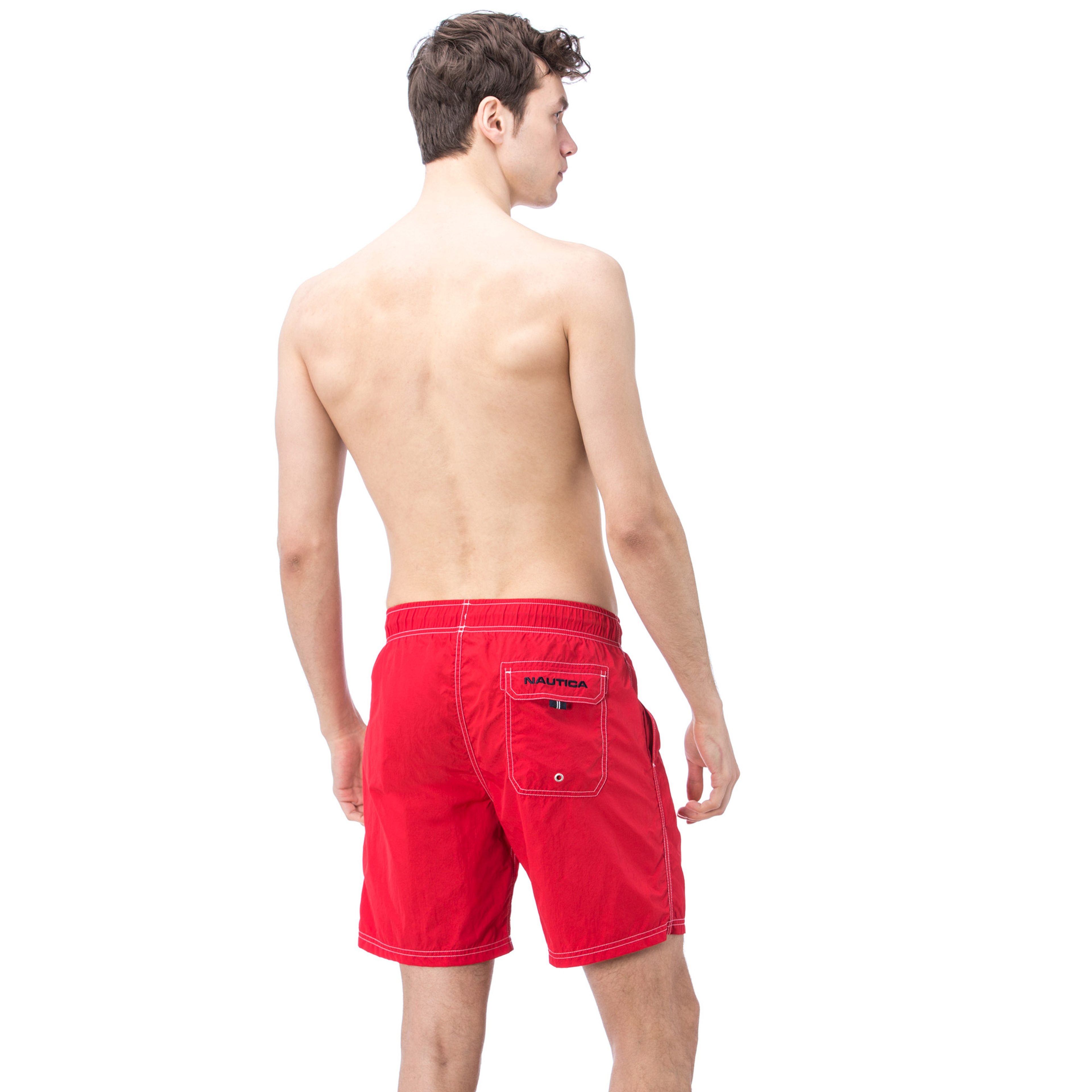 Nautica Erkek Kırmızı Uzun Mayo Şort