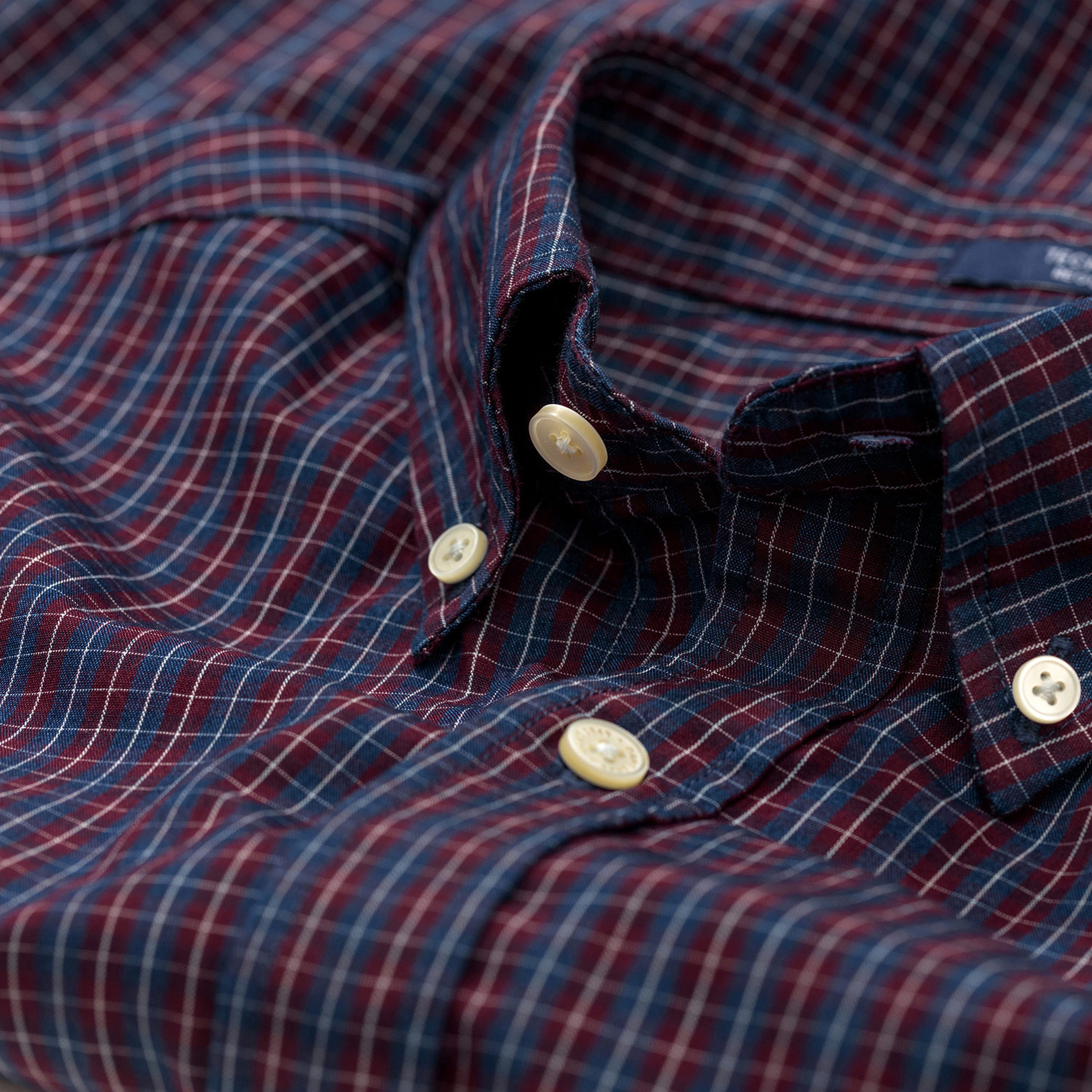 Gant Erkek Renkli Regular Tech Prep Broadcloth Indigo Gömlek