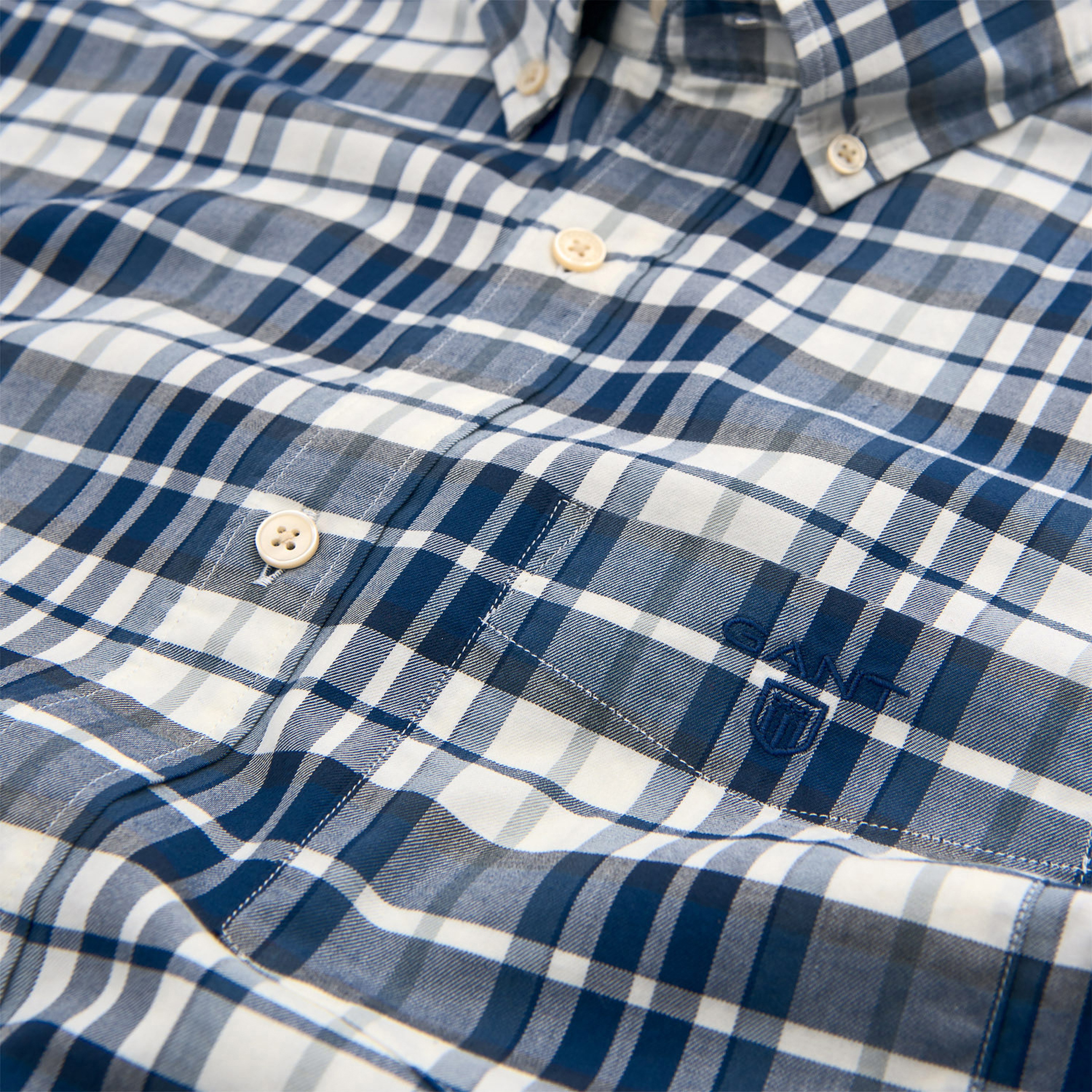 GANT Erkek Mavi Regular Fit Gömlek