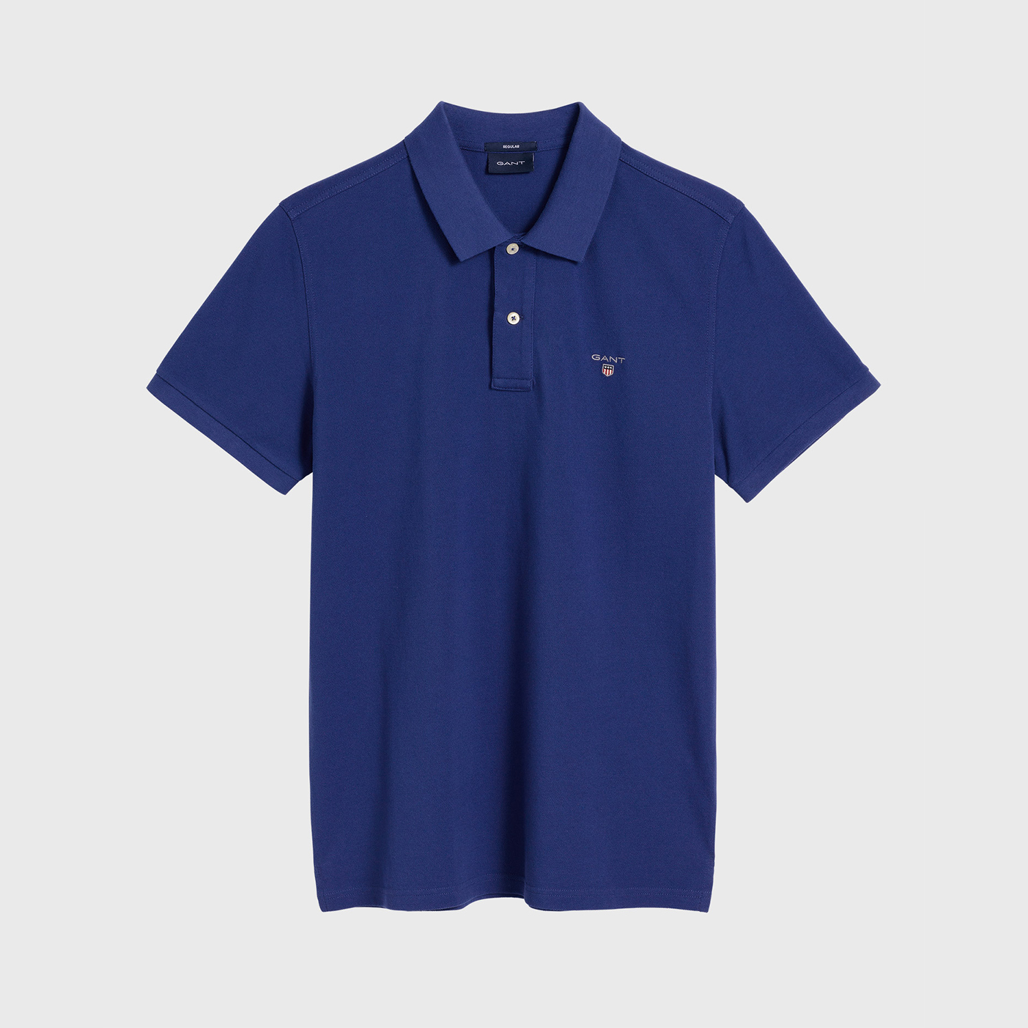 GANT Erkek Mavi Regular Fit Pique Polo