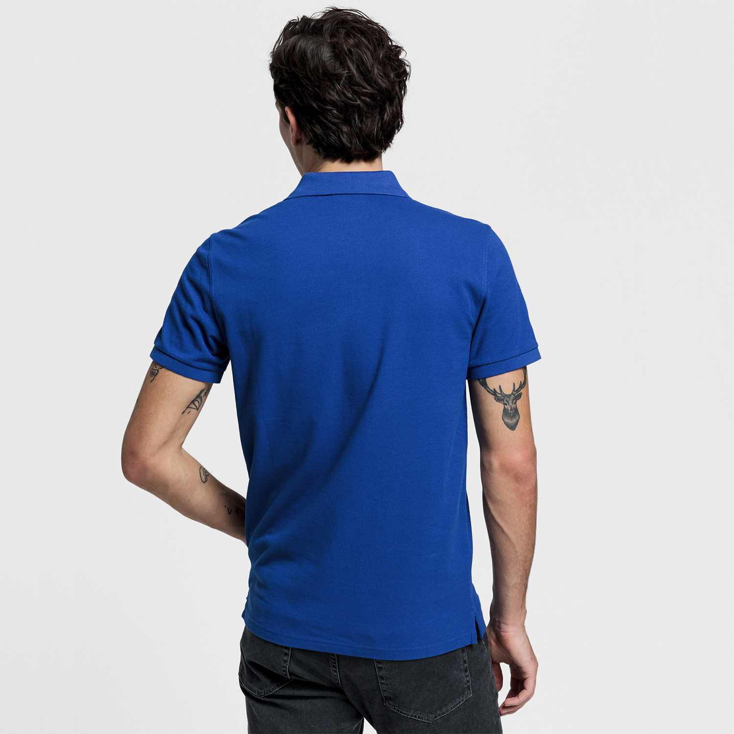 GANT Erkek Mavi Regular Fit Pique Polo
