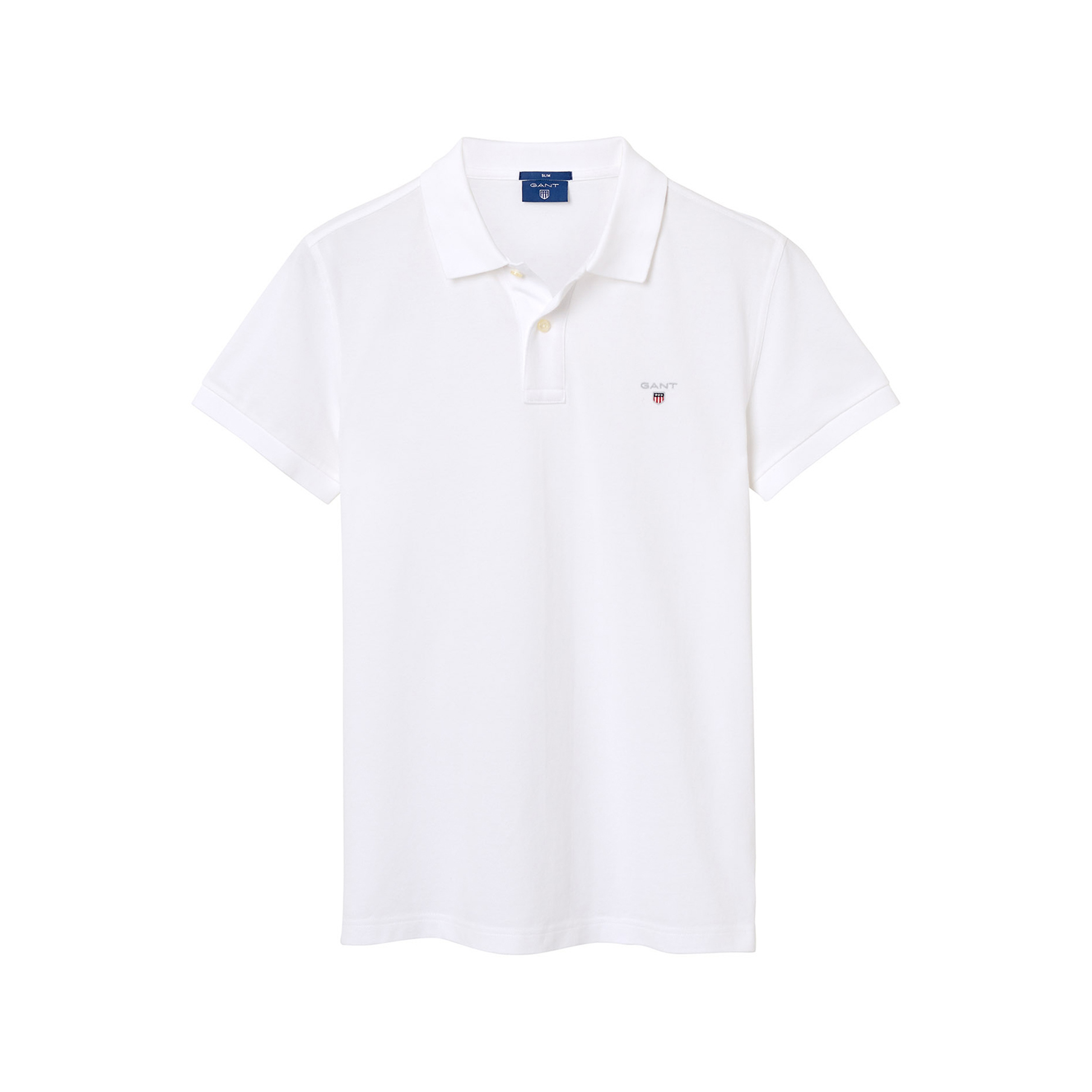 GANT Erkek Beyaz Slim Fit Polo