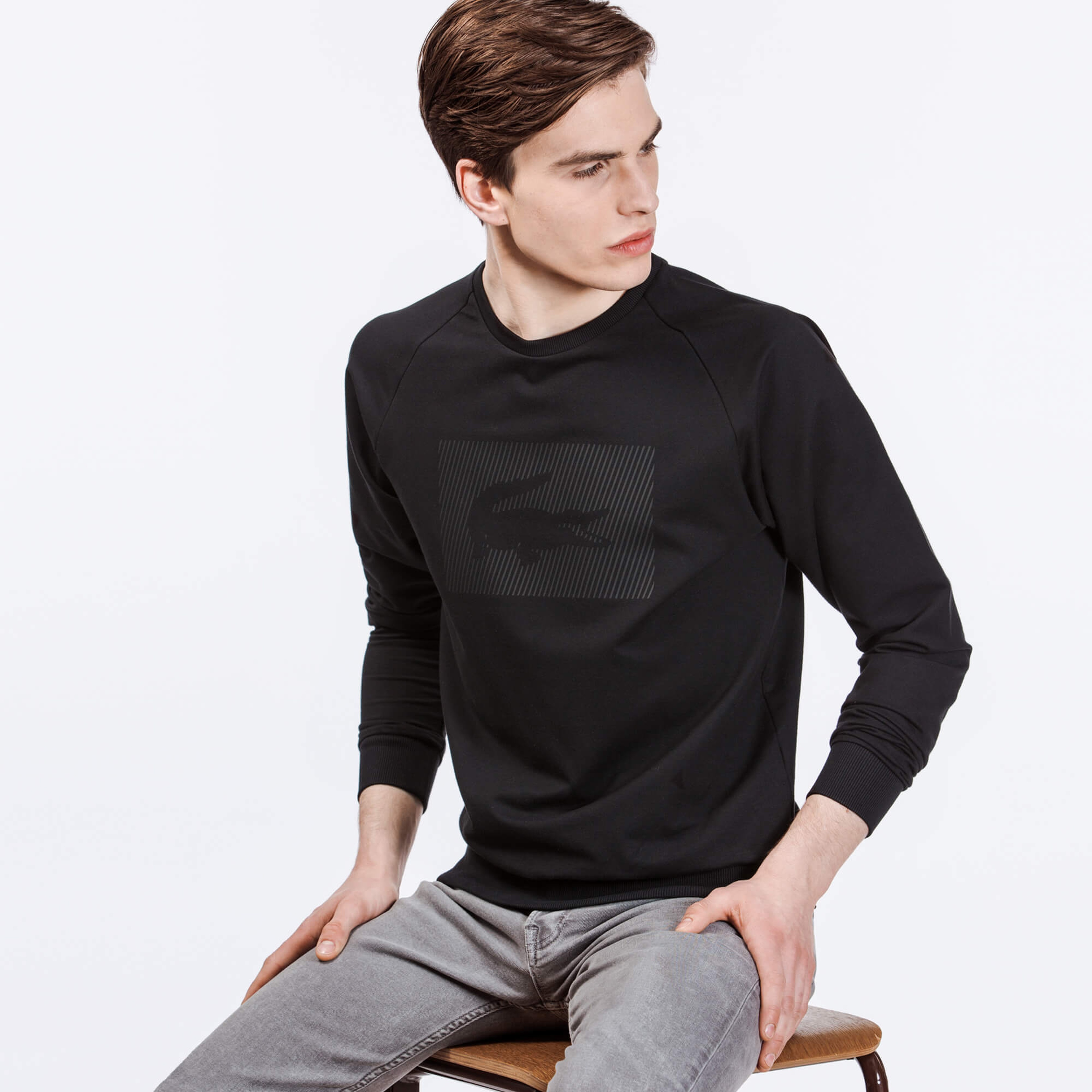 Lacoste Erkek Siyah Sweatshirt