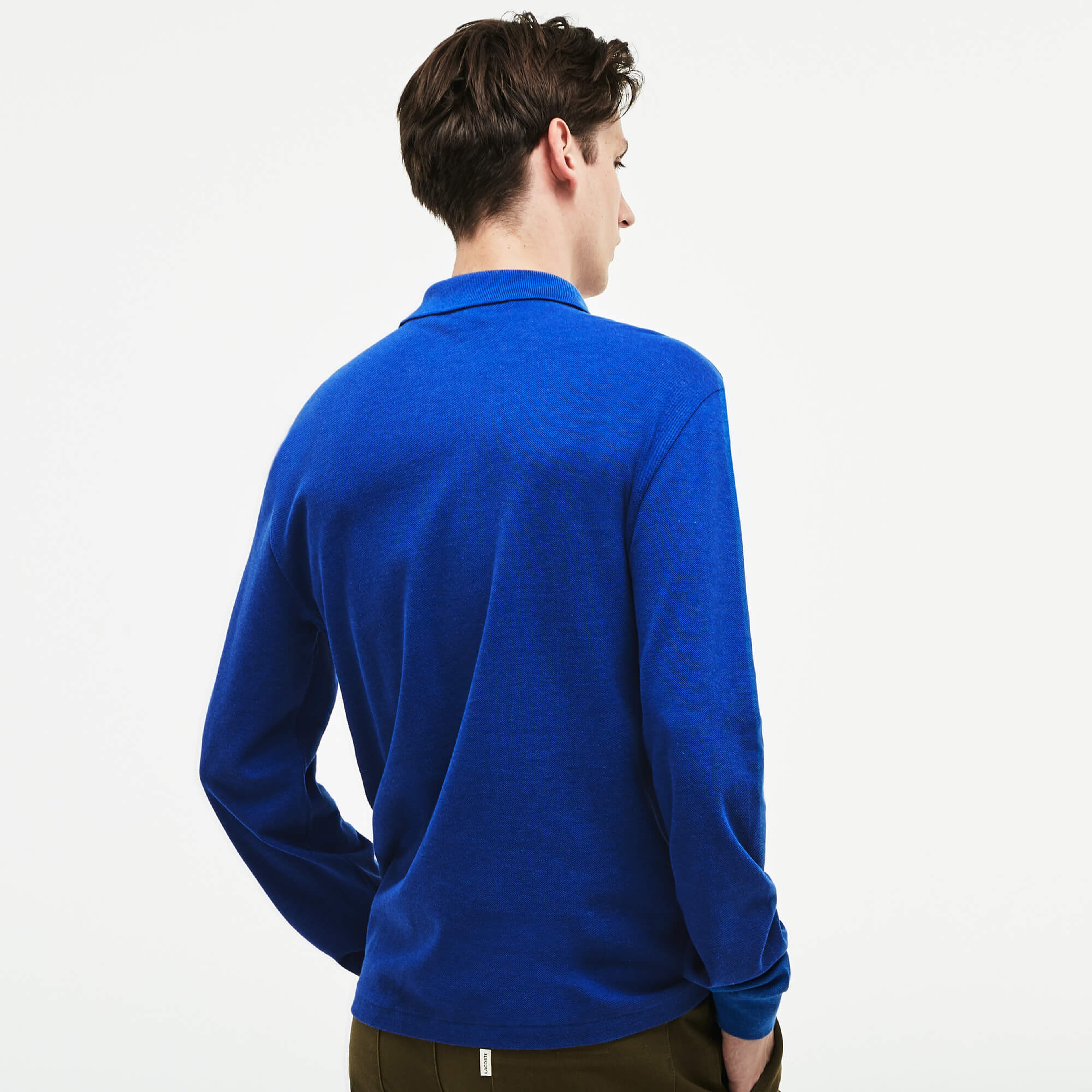Lacoste Erkek Mavi Uzun Kollu Klasik Fit Polo