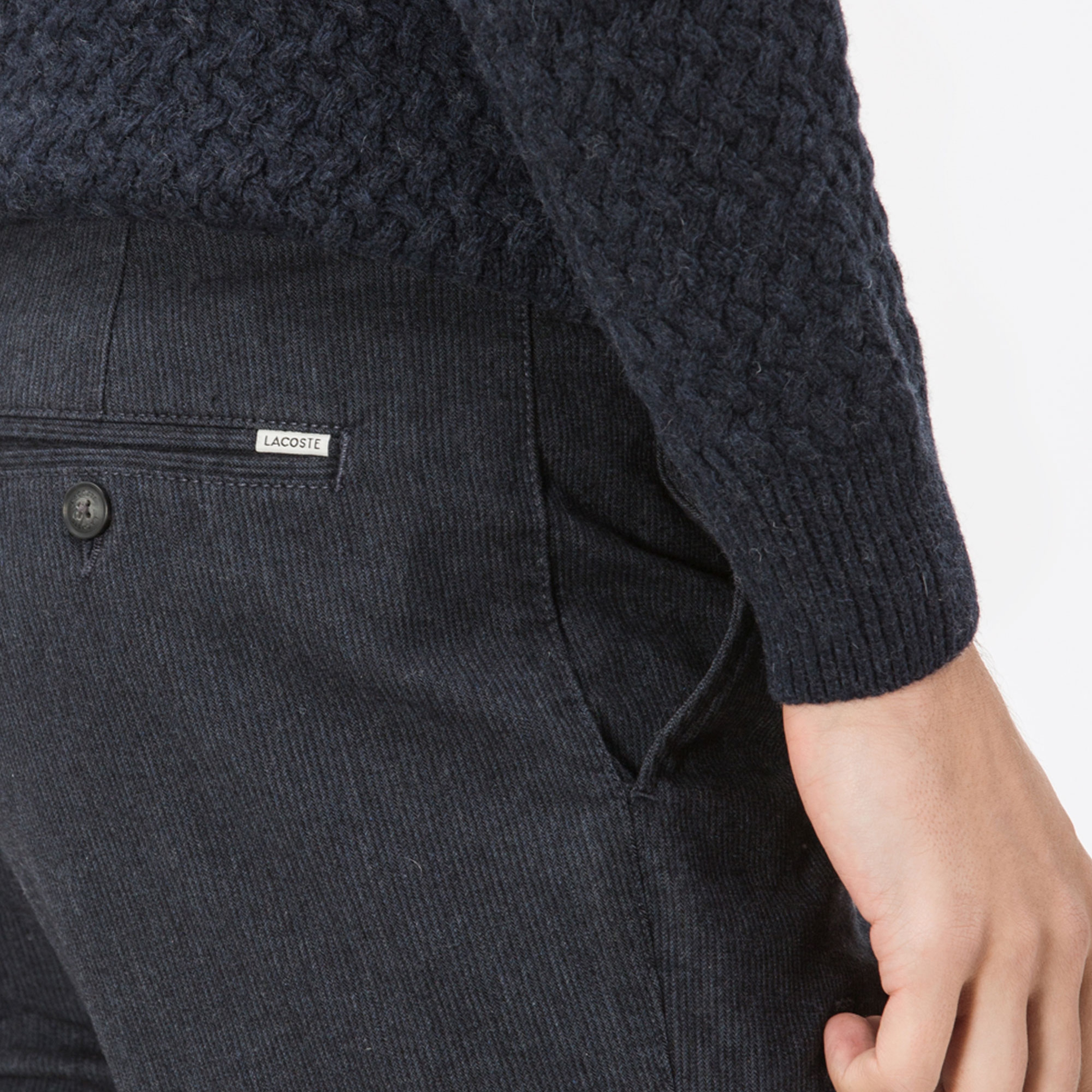 Lacoste Erkek Fitilli Lacivert Pantolon