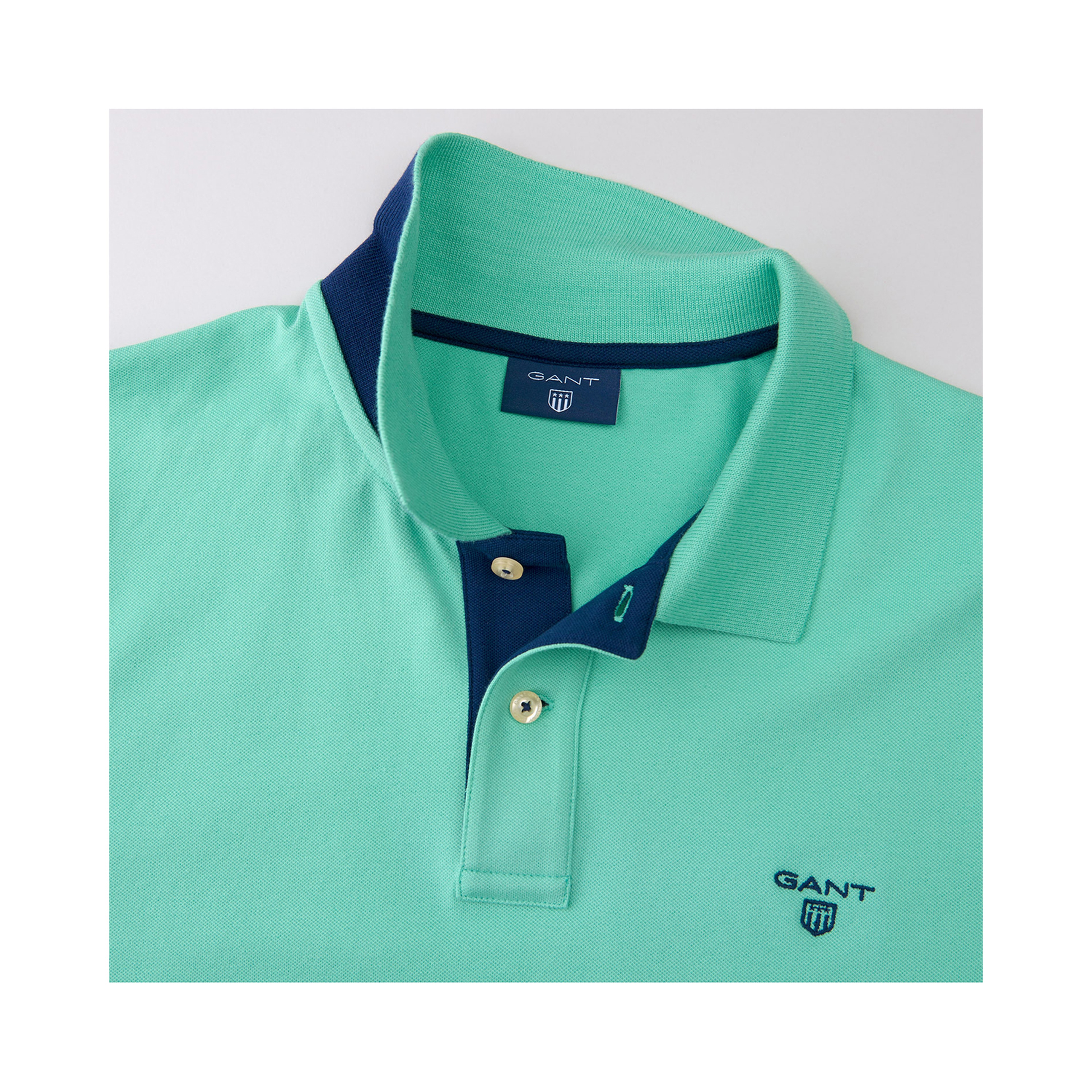 Gant Erkek Yeşil Fitted Regular Fit Polo