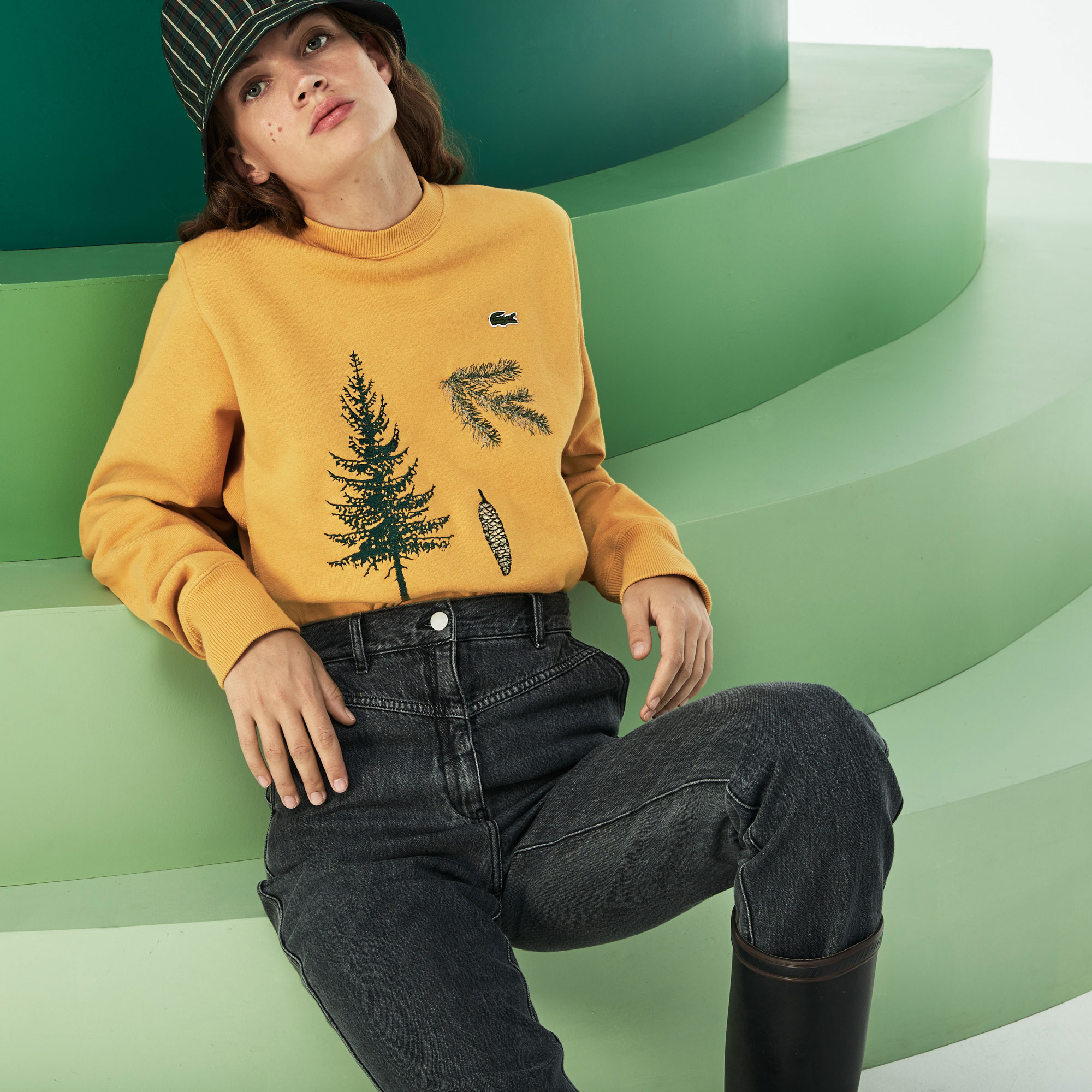 Lacoste Show Unisex Sarı Sweatshirt Fashion