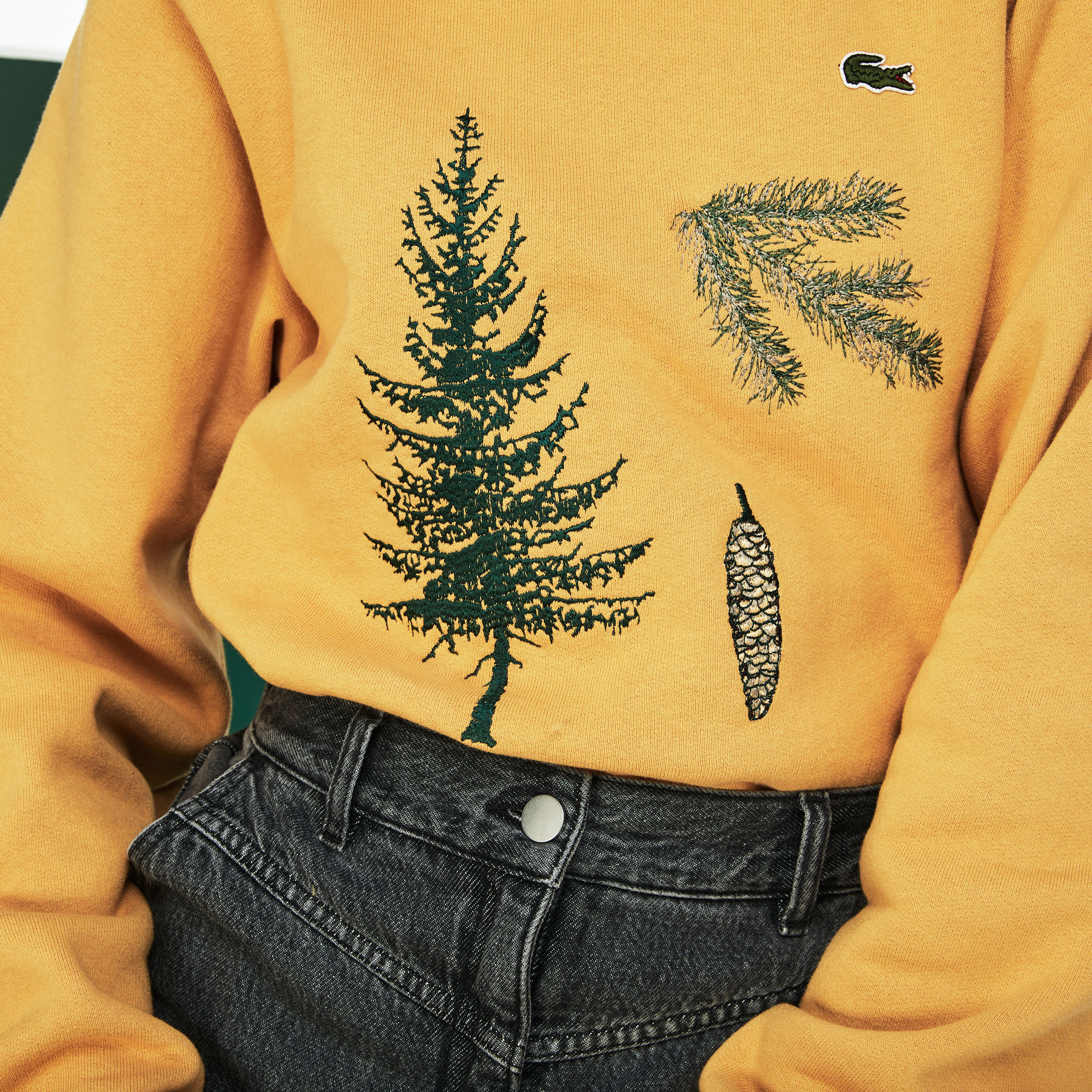 Lacoste Show Unisex Sarı Sweatshirt Fashion