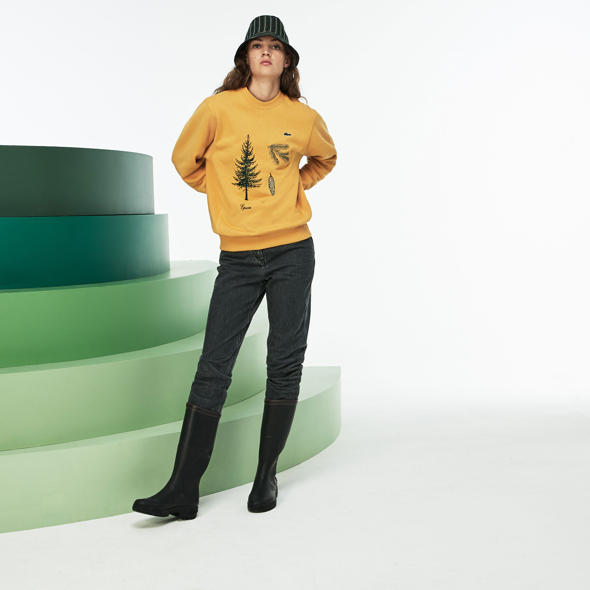 Lacoste Show Unisex Sarı Sweatshirt Fashion
