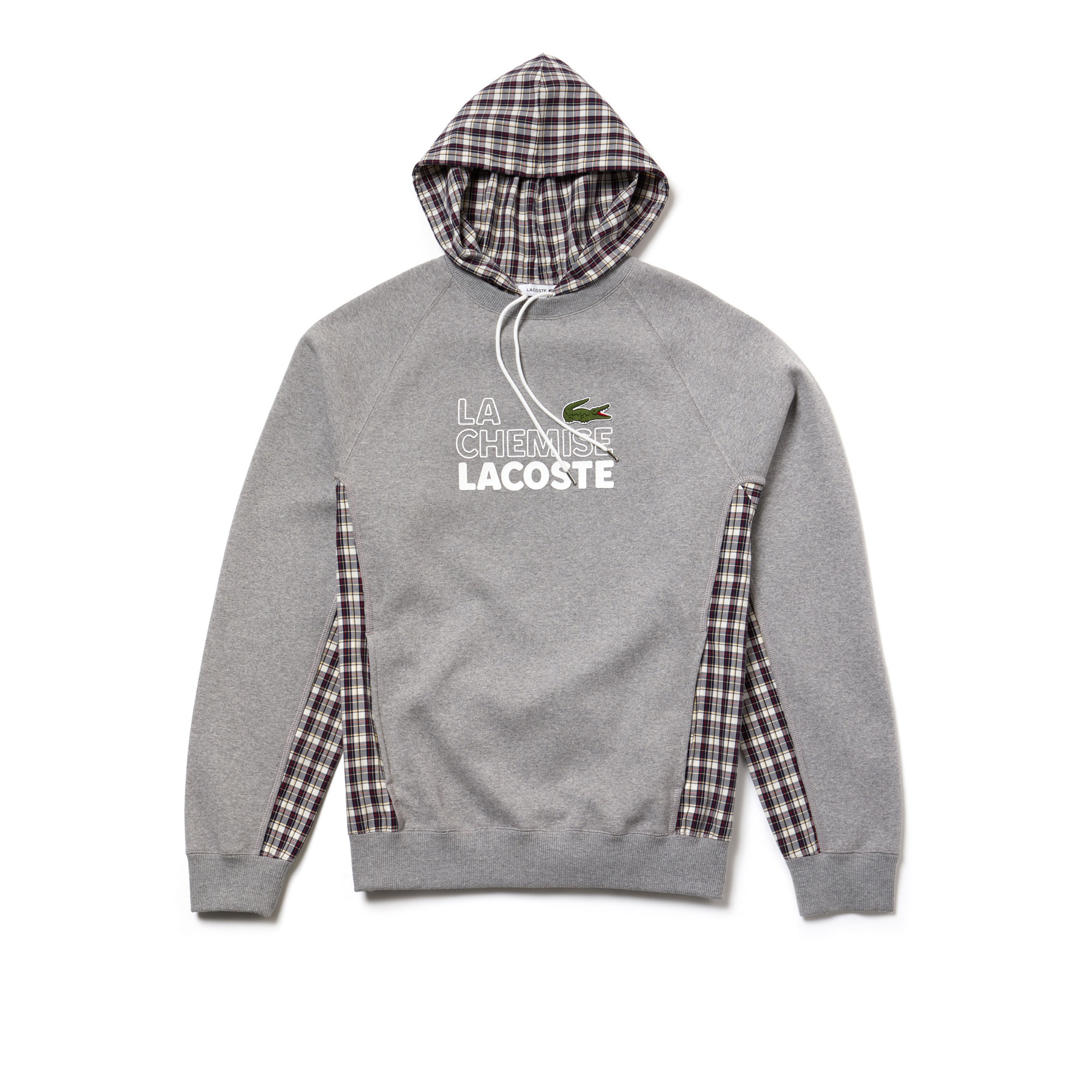 Lacoste Fashion Show Erkek Gri Kapüşonlu Sweatshirt