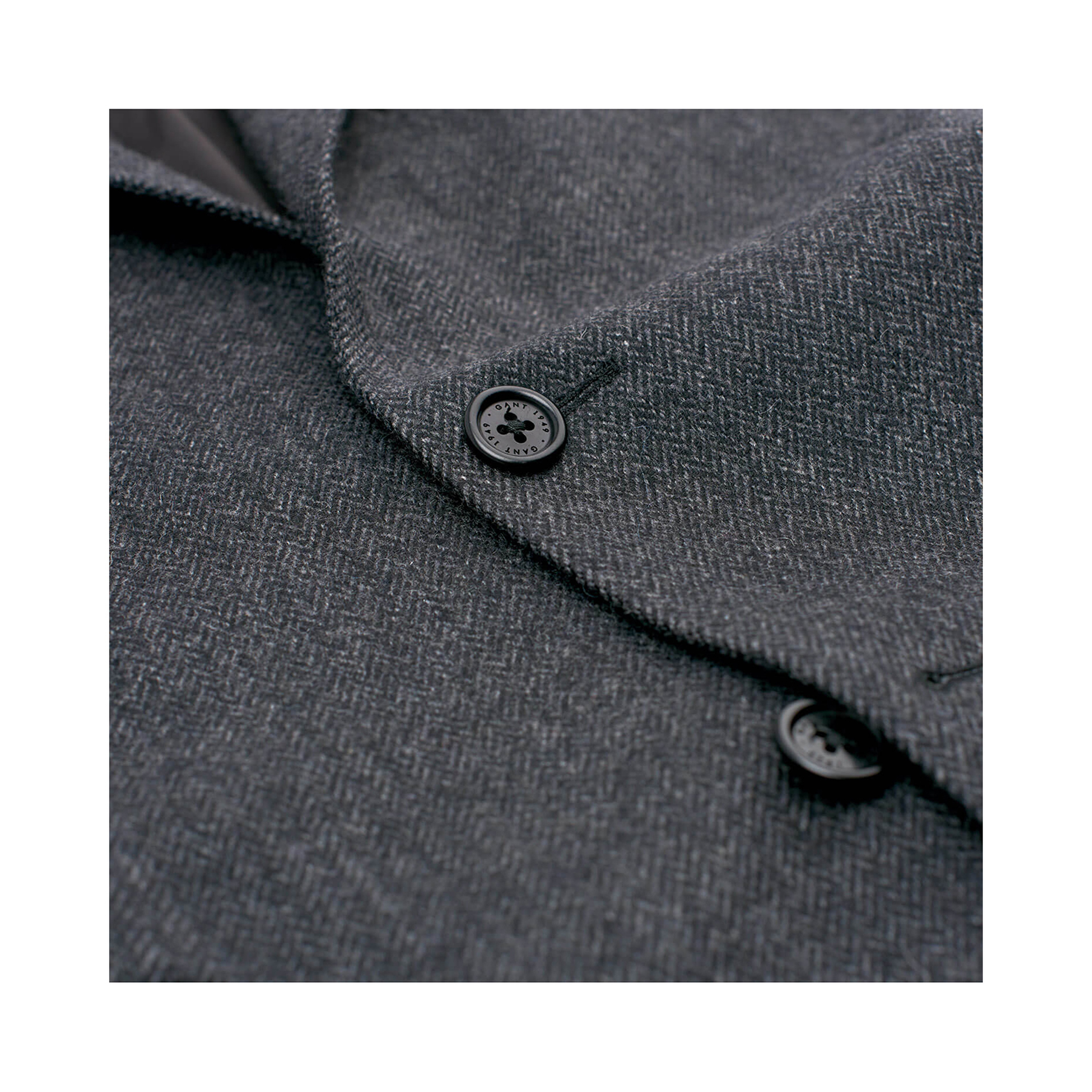 Gant Erkek Füme Herringbone Blazer Ceket