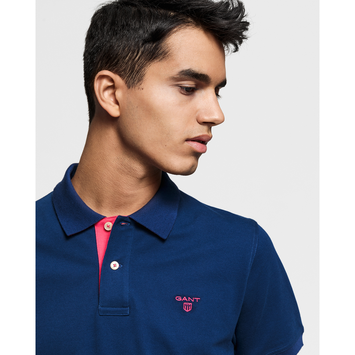 Erkek Lacivert Fitted Polo