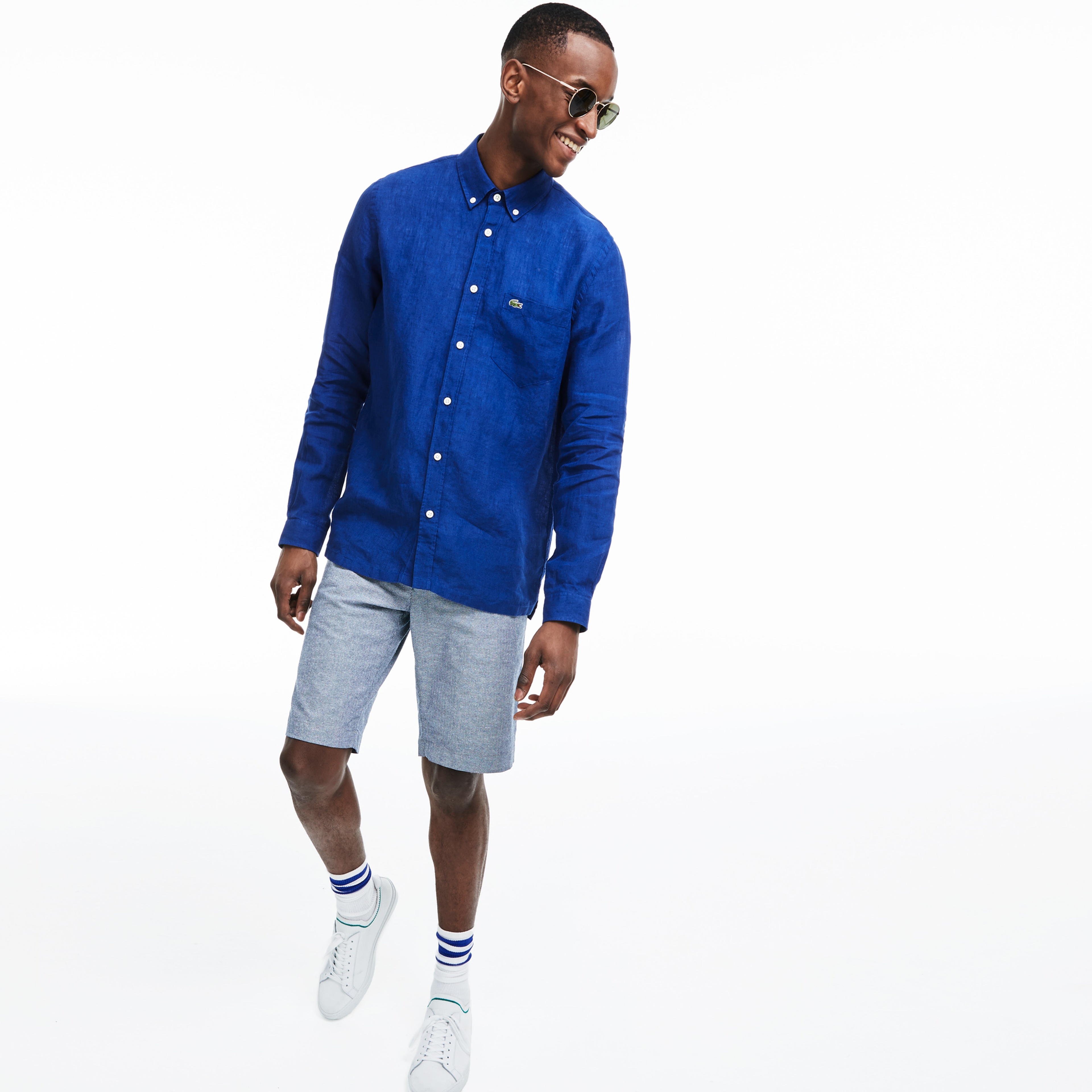 Lacoste Erkek Regular Fit Lacivert Gömlek