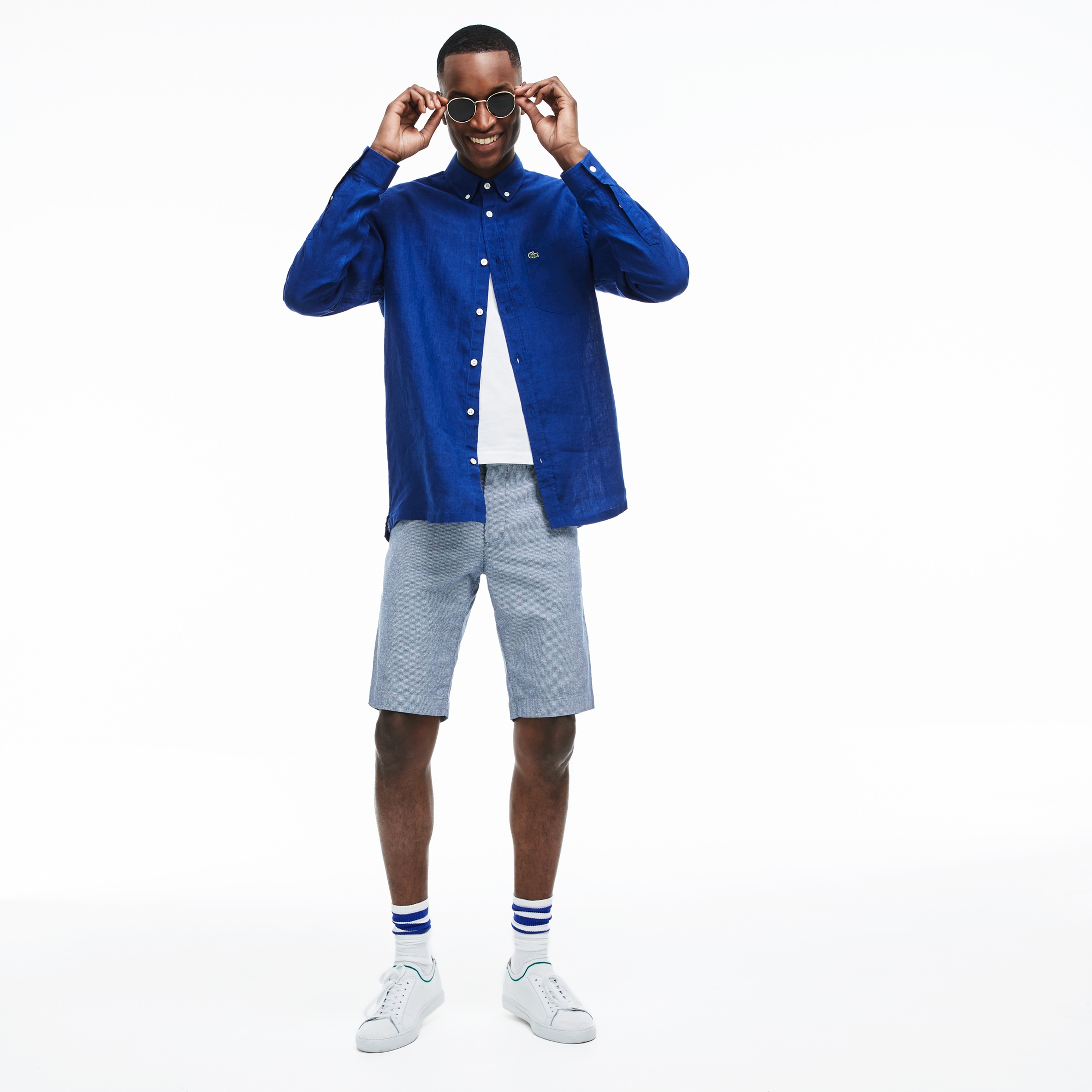 Lacoste Erkek Regular Fit Lacivert Gömlek