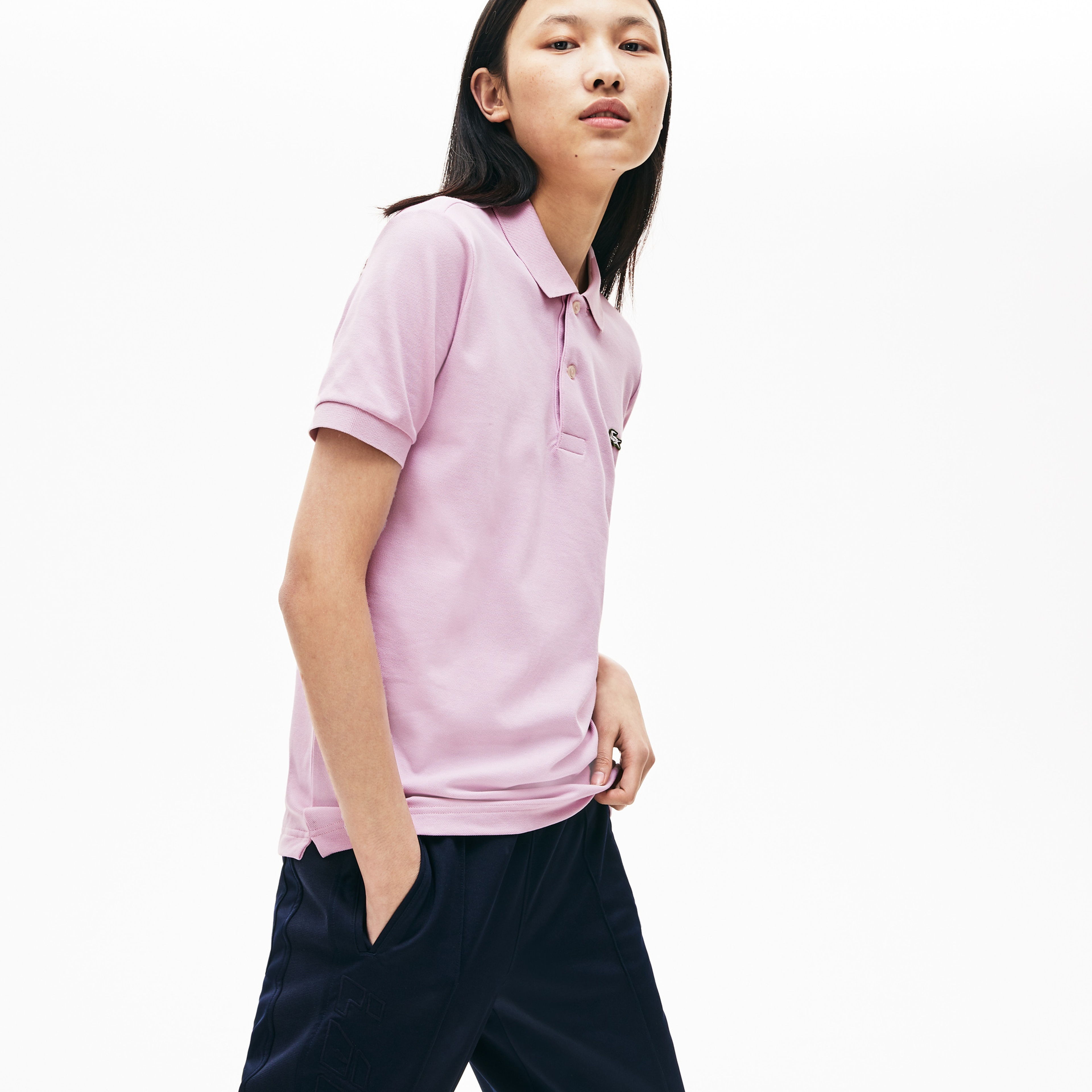 Lacoste Erkek Slim Fit Mor Polo