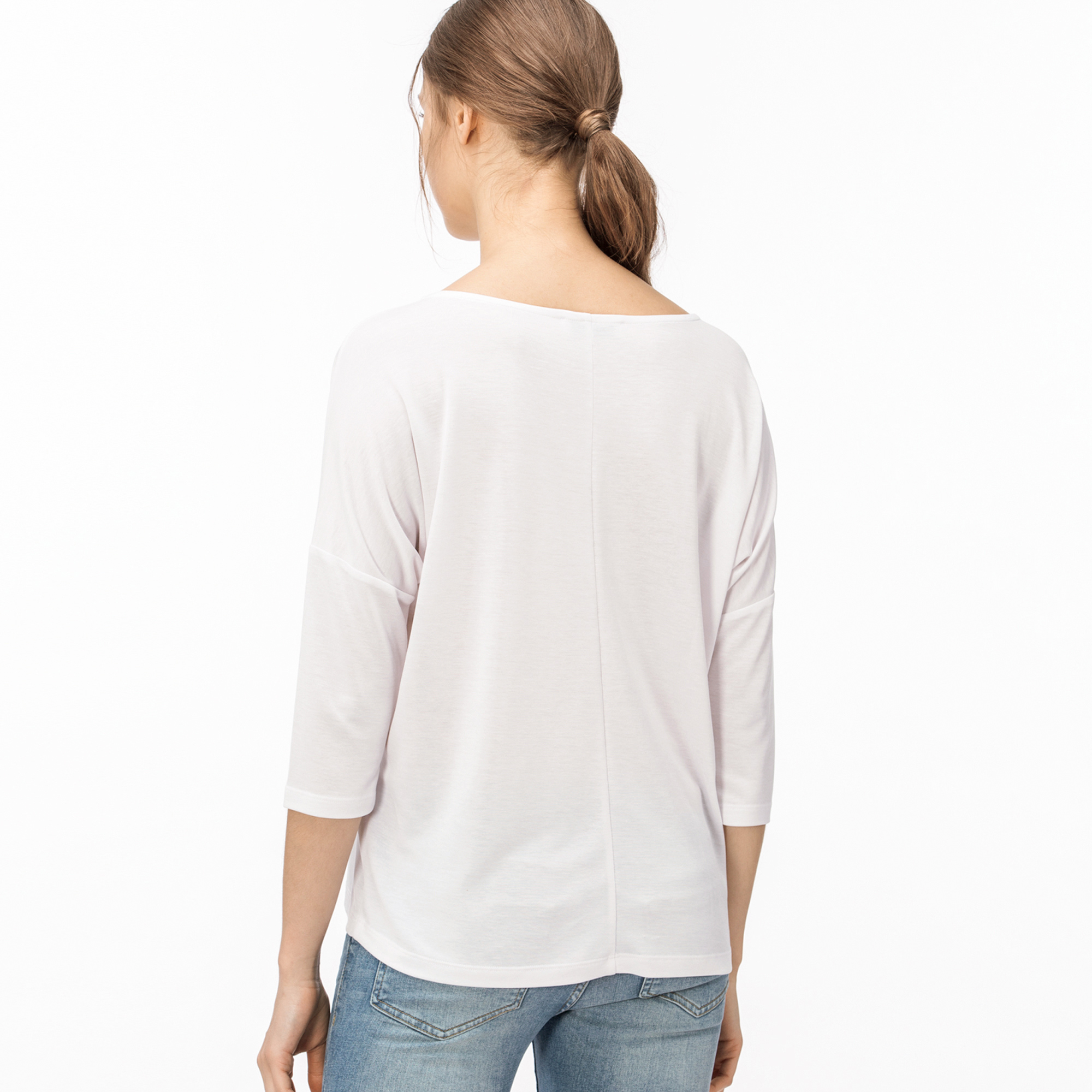 Lacoste Kadın Beyaz T-Shirt