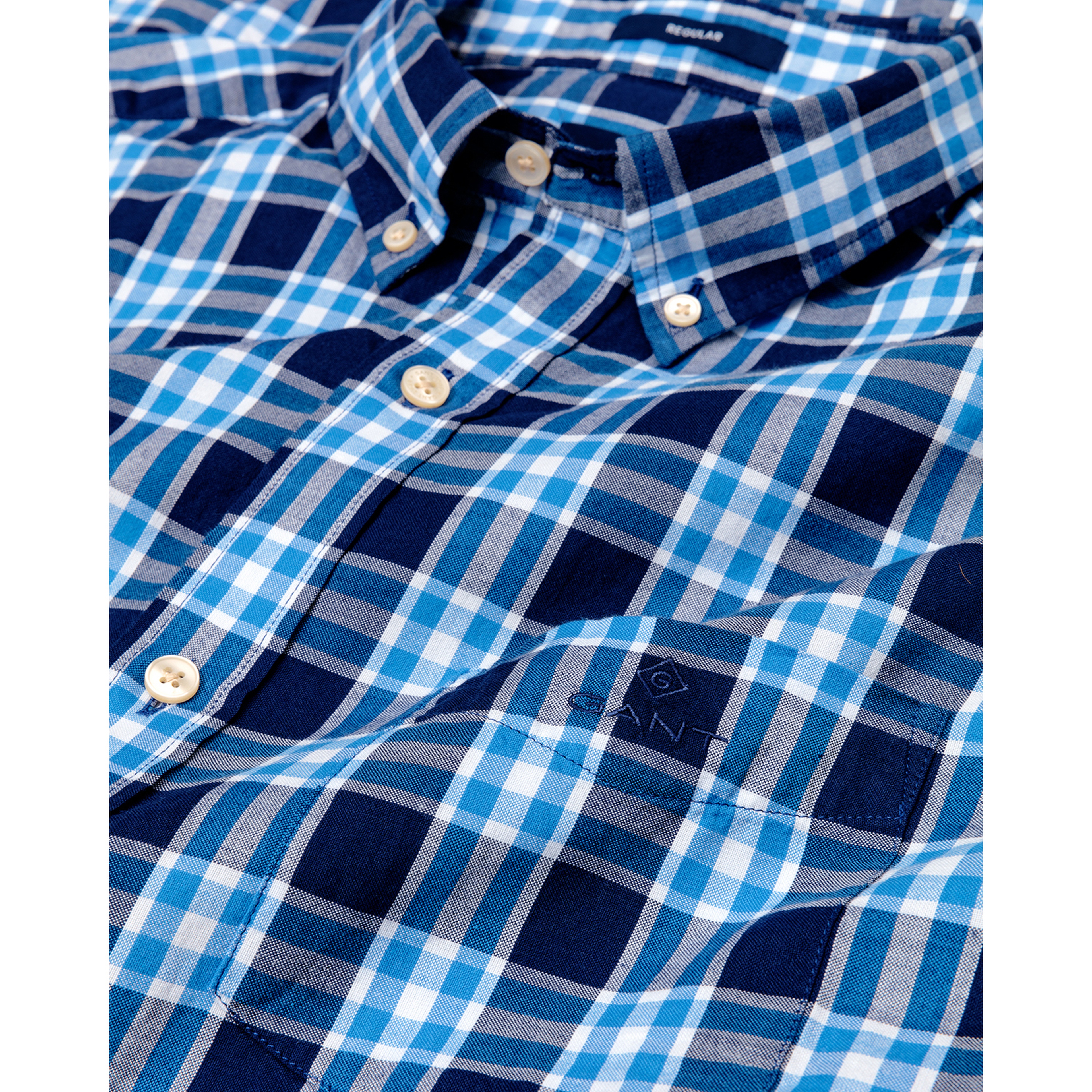 Gant Erkek Mavi Regular Fit Oxford Gömlek