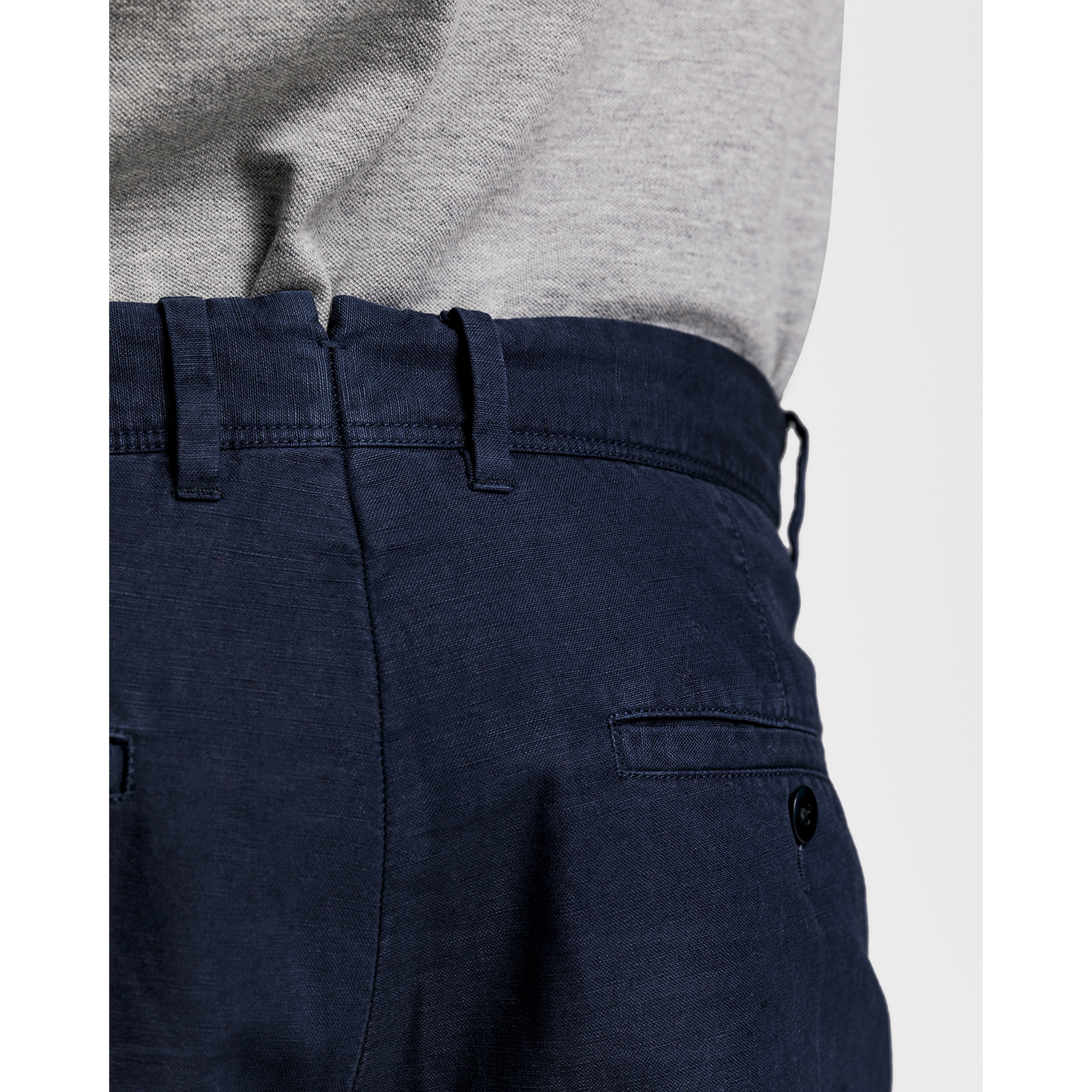 GANT Erkek Lacivert Keten Bermuda