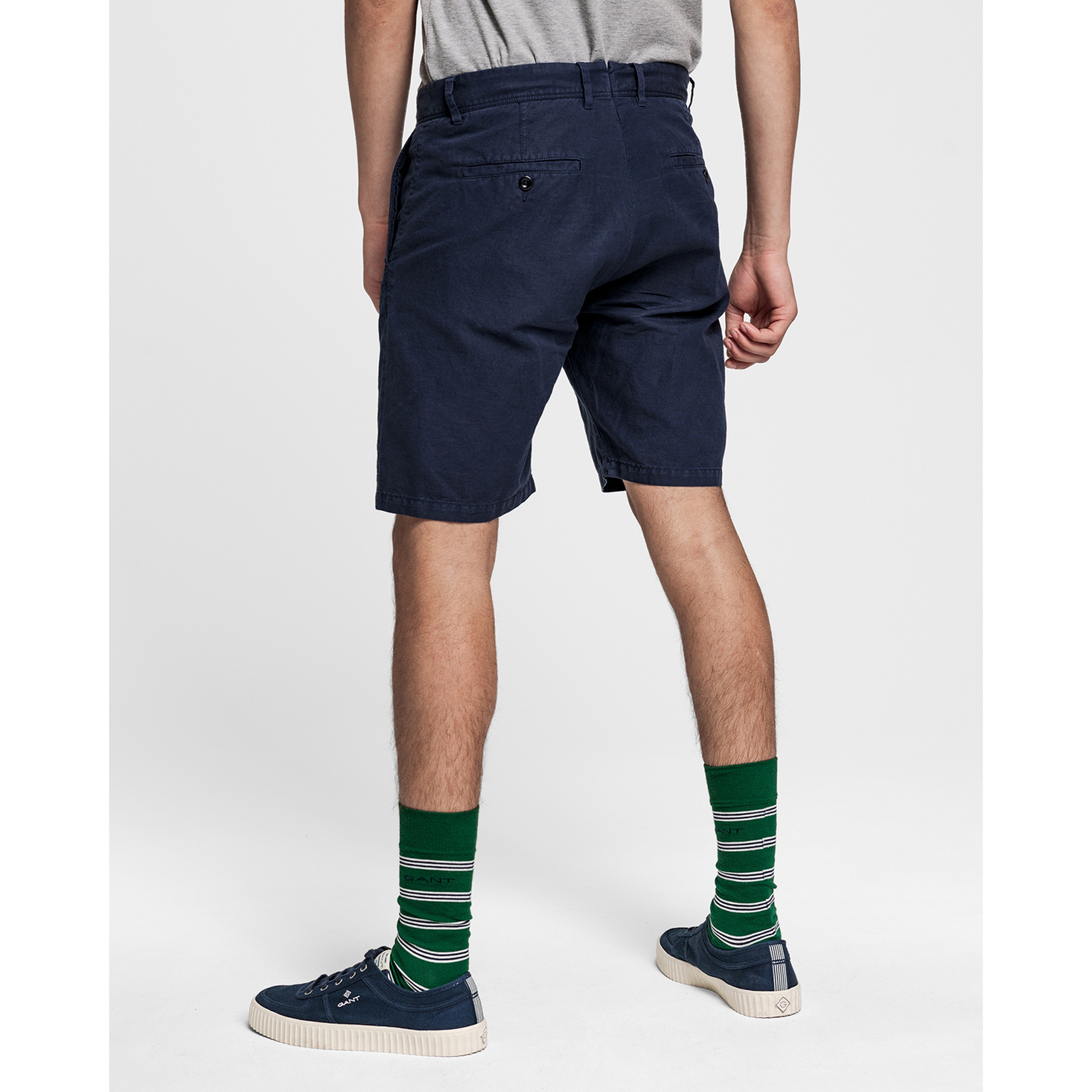 GANT Erkek Lacivert Keten Bermuda