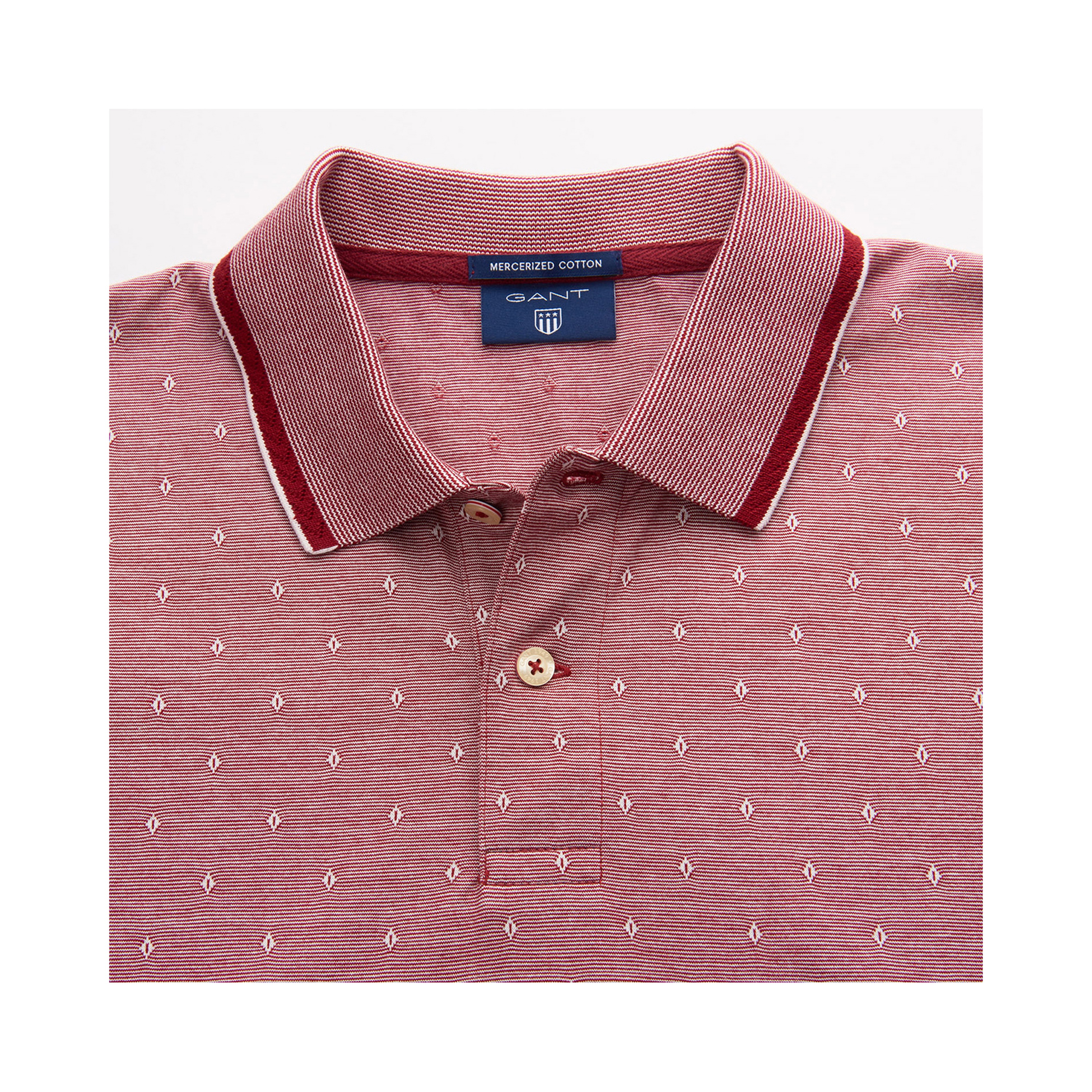 GANT Erkek Bordo Slim Fit Kısa Kollu Polo