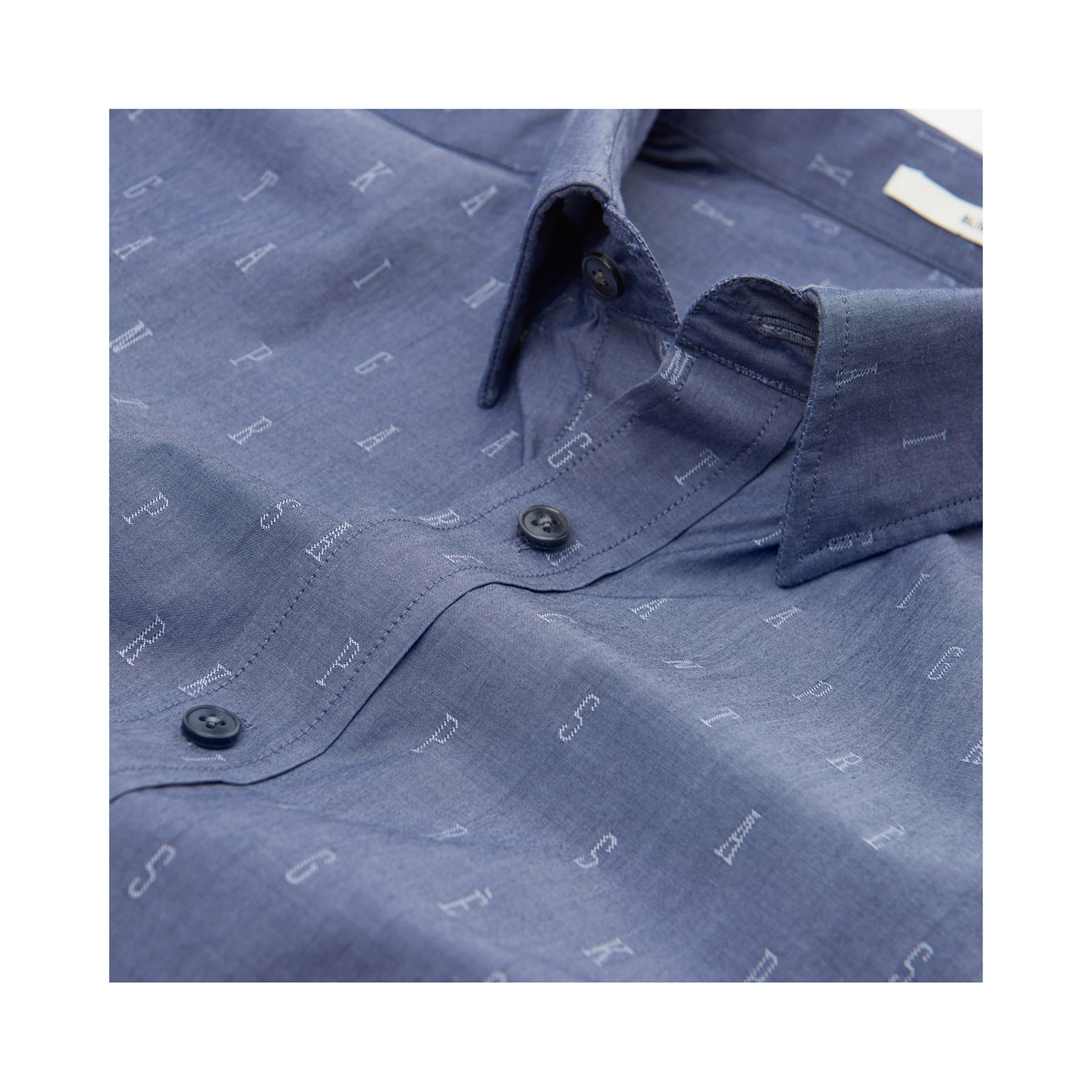 Gant Erkek Mavi Slim Fit Gömlek